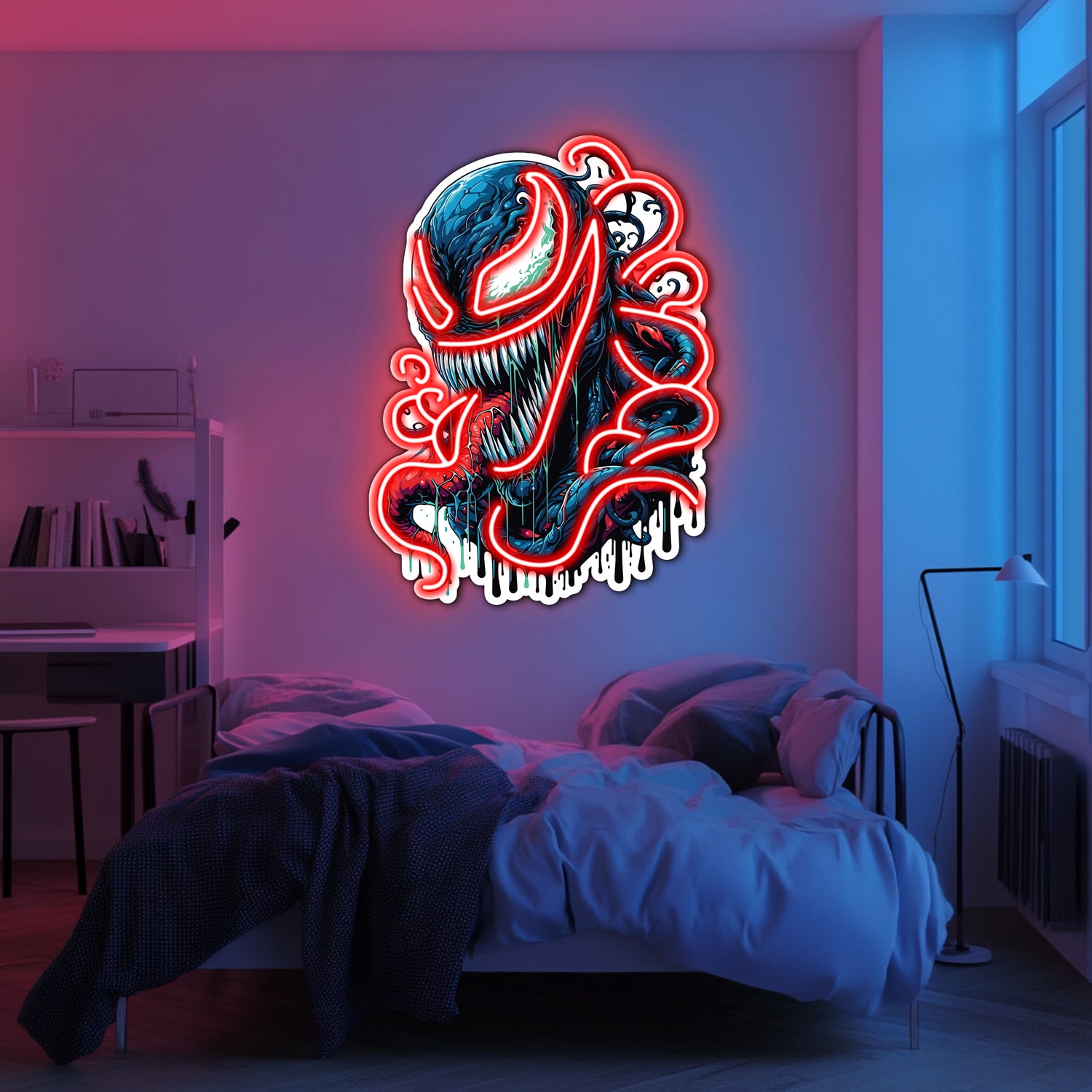 UV Printed Venom Neon Wall Art- LV0055