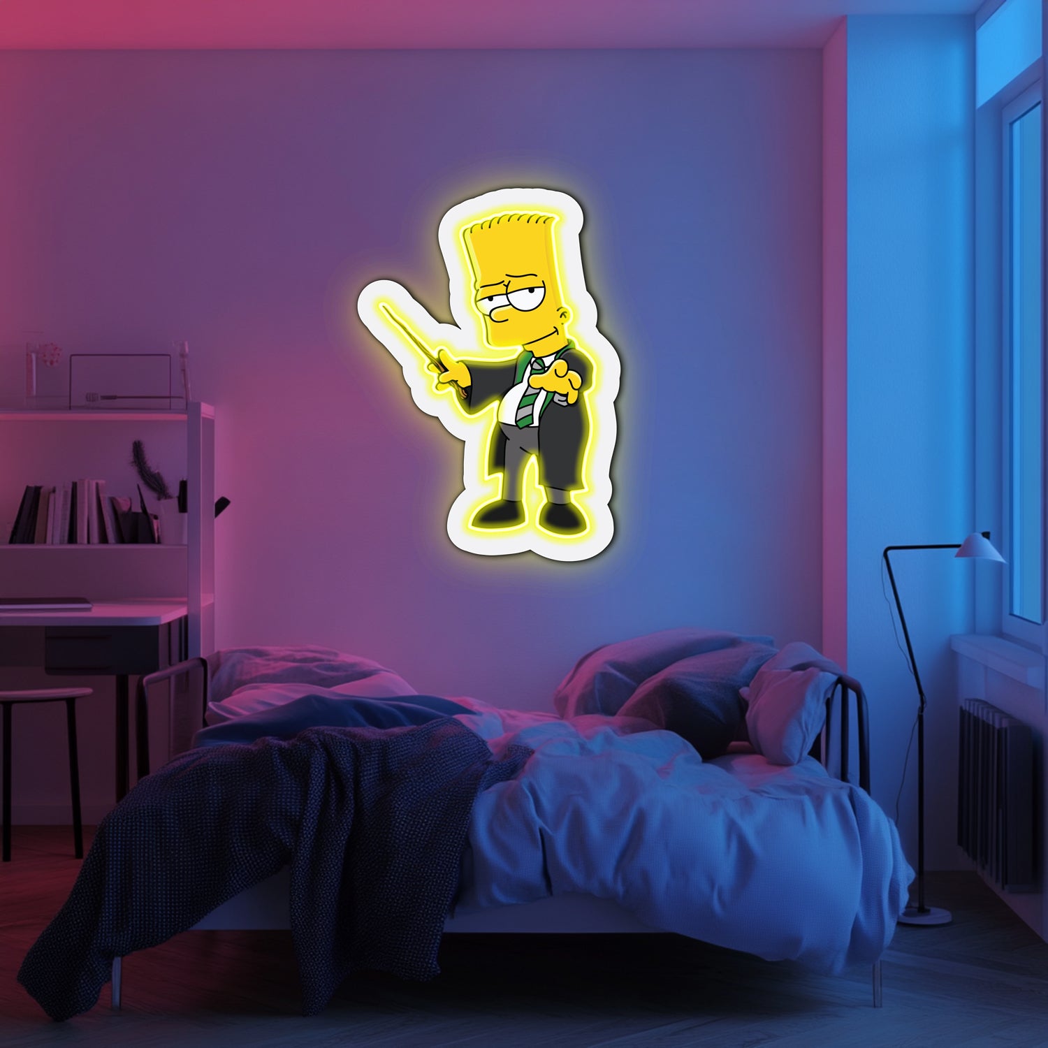 UV Printed Simpsons Neon Wall Art- LV0048