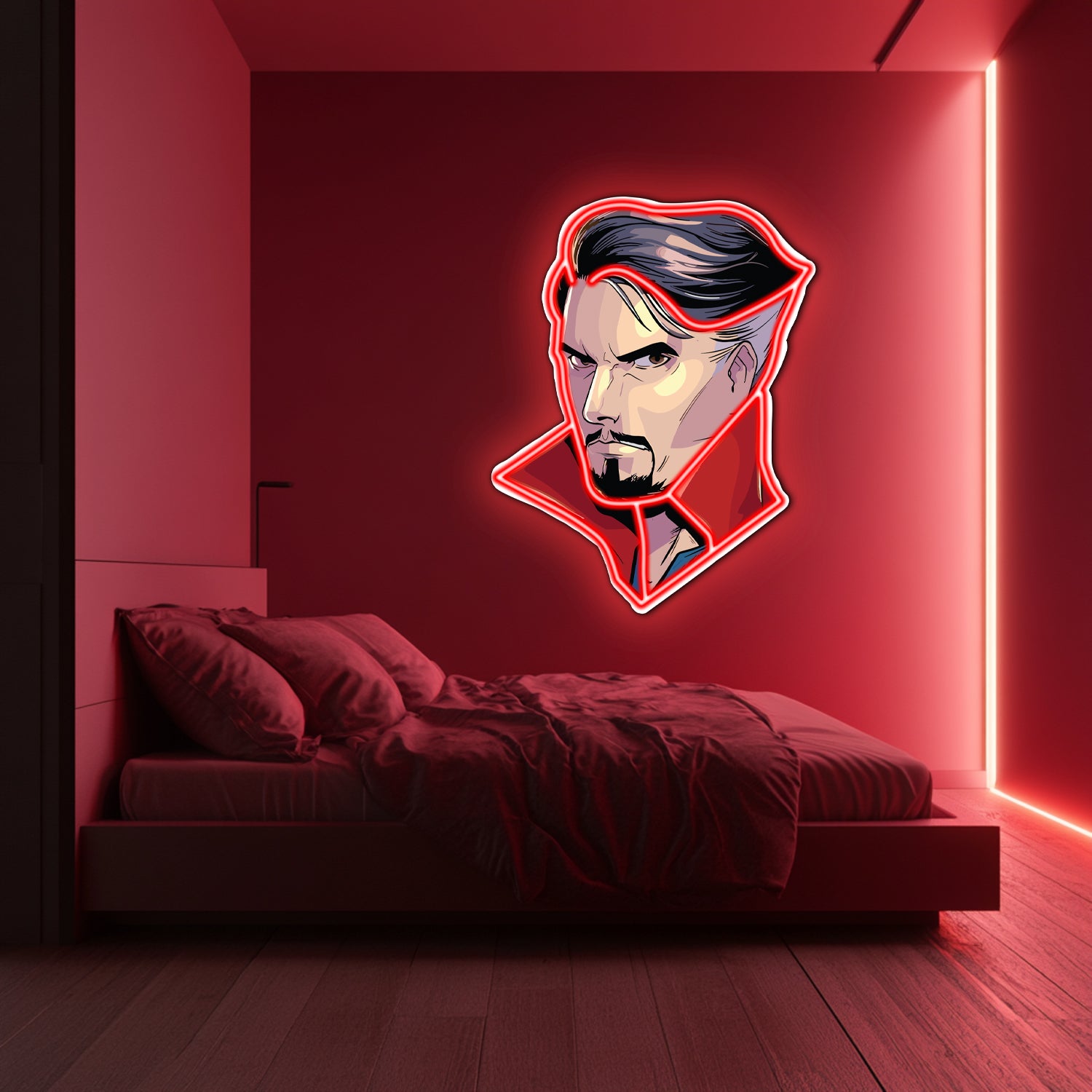 UV Printed DR Strange Neon Wall Art- LV0044