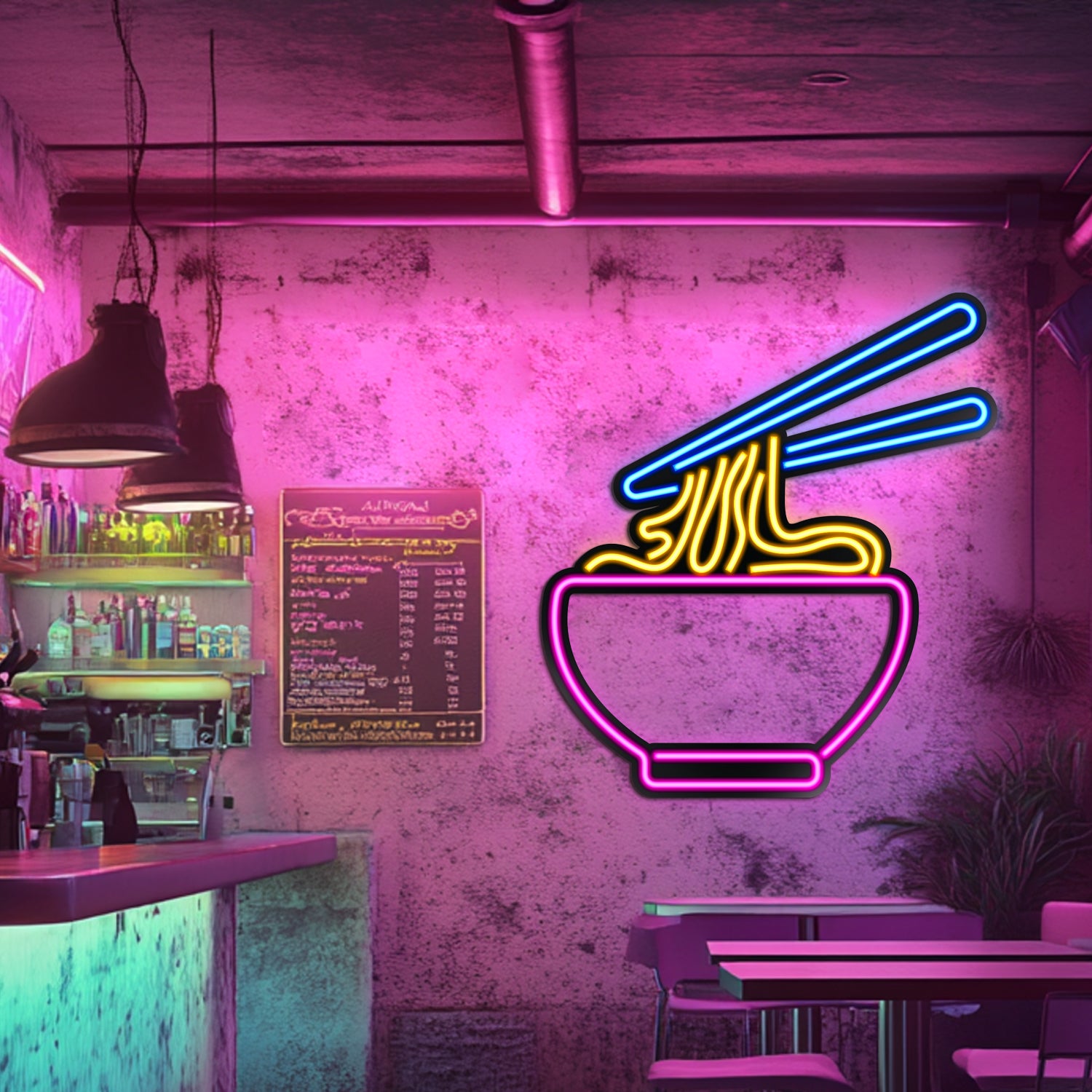 Ramen Metal Neon Wall Art- LN0041
