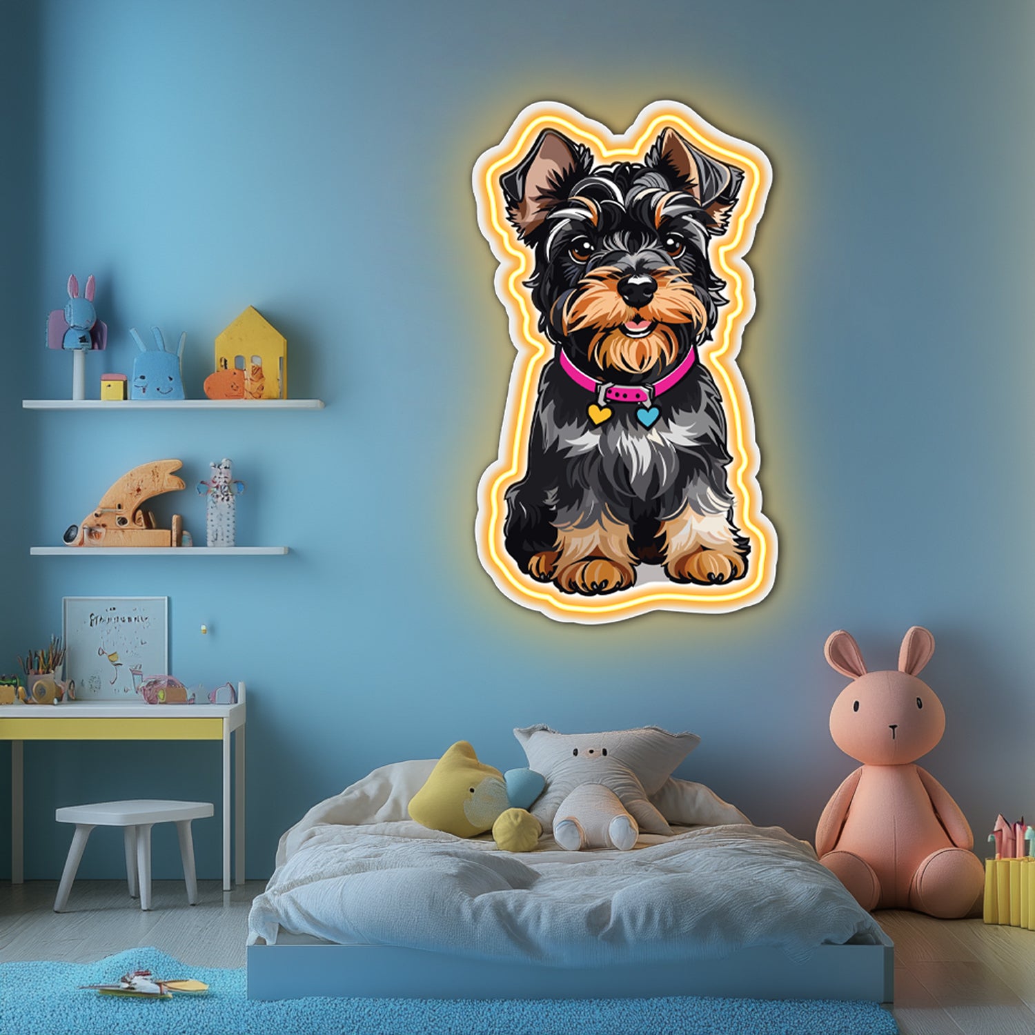 UV Printed Dog Neon Wall Art- LV0083