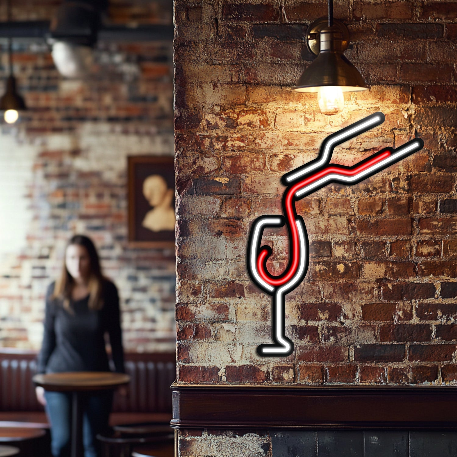 Wine Metal Neon Wall Art- LN0046