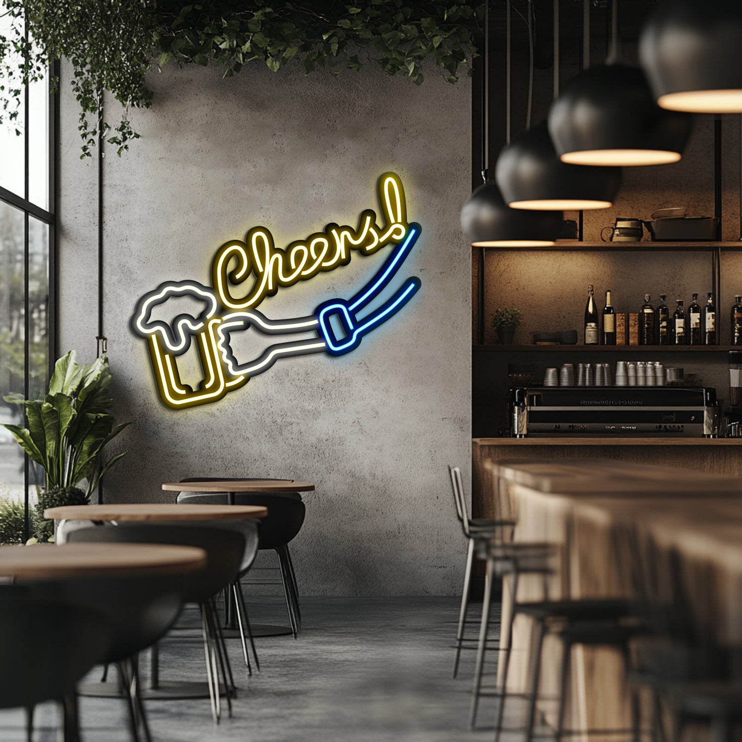 Cheers Metal Neon Wall Art- LN0029
