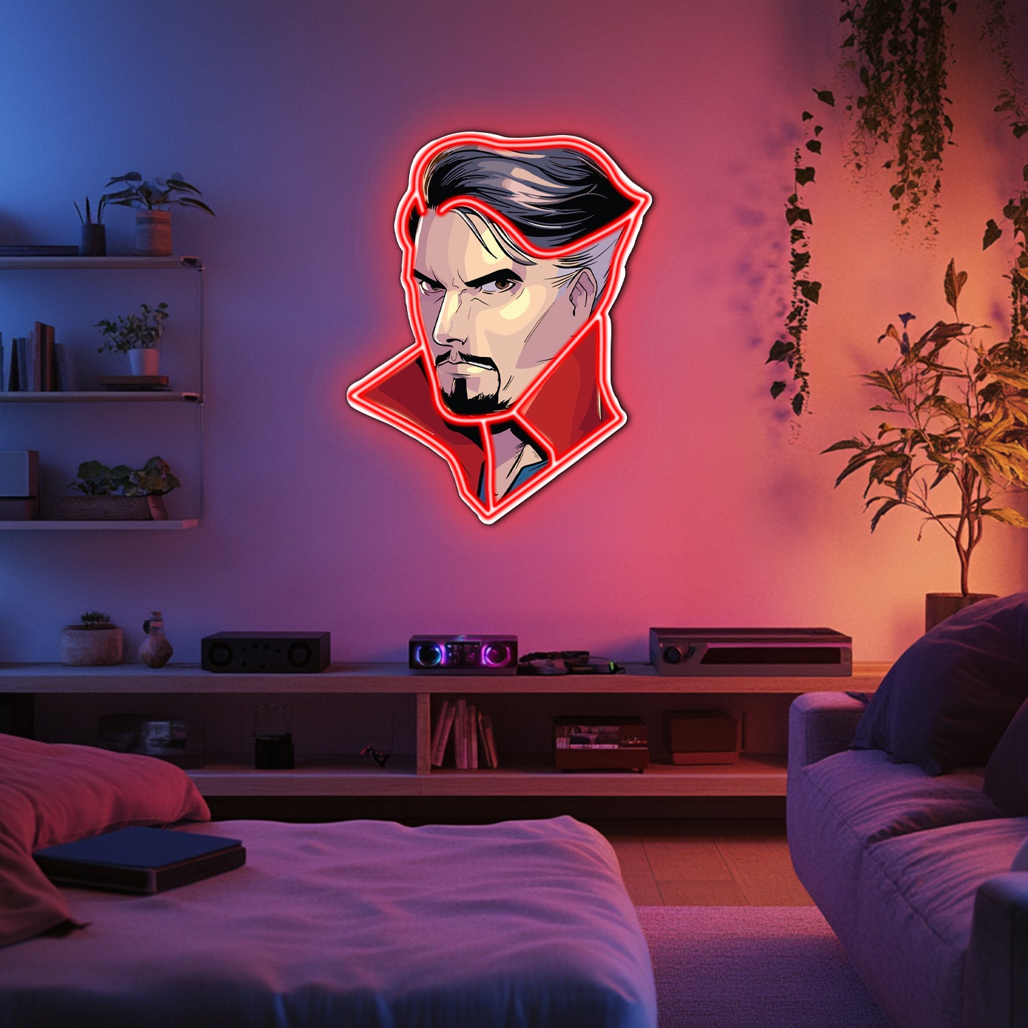 UV Printed DR Strange Neon Wall Art- LV0044