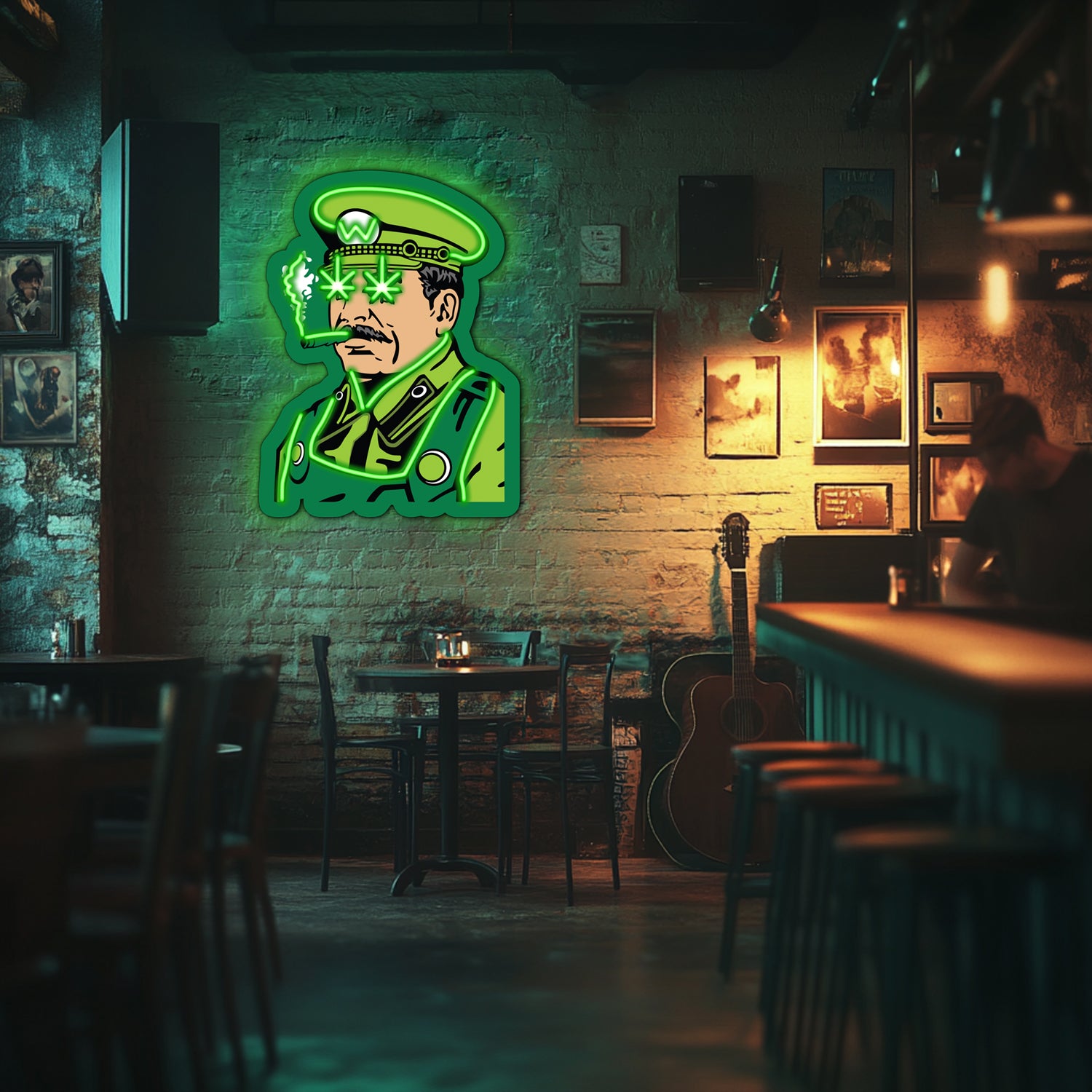 UV Printed Sheriff Cannabis Neon Wall Art- LV0051