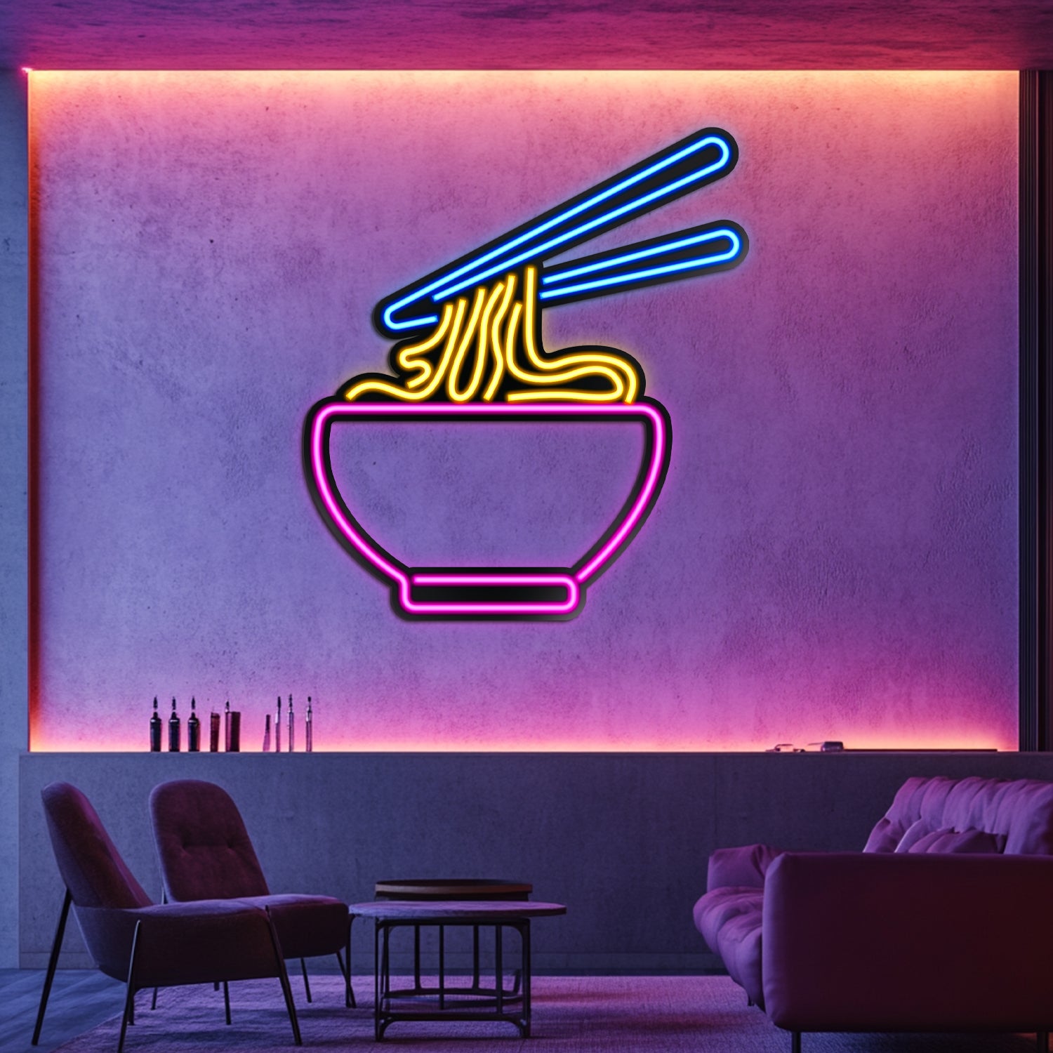 Ramen Metal Neon Wall Art- LN0041