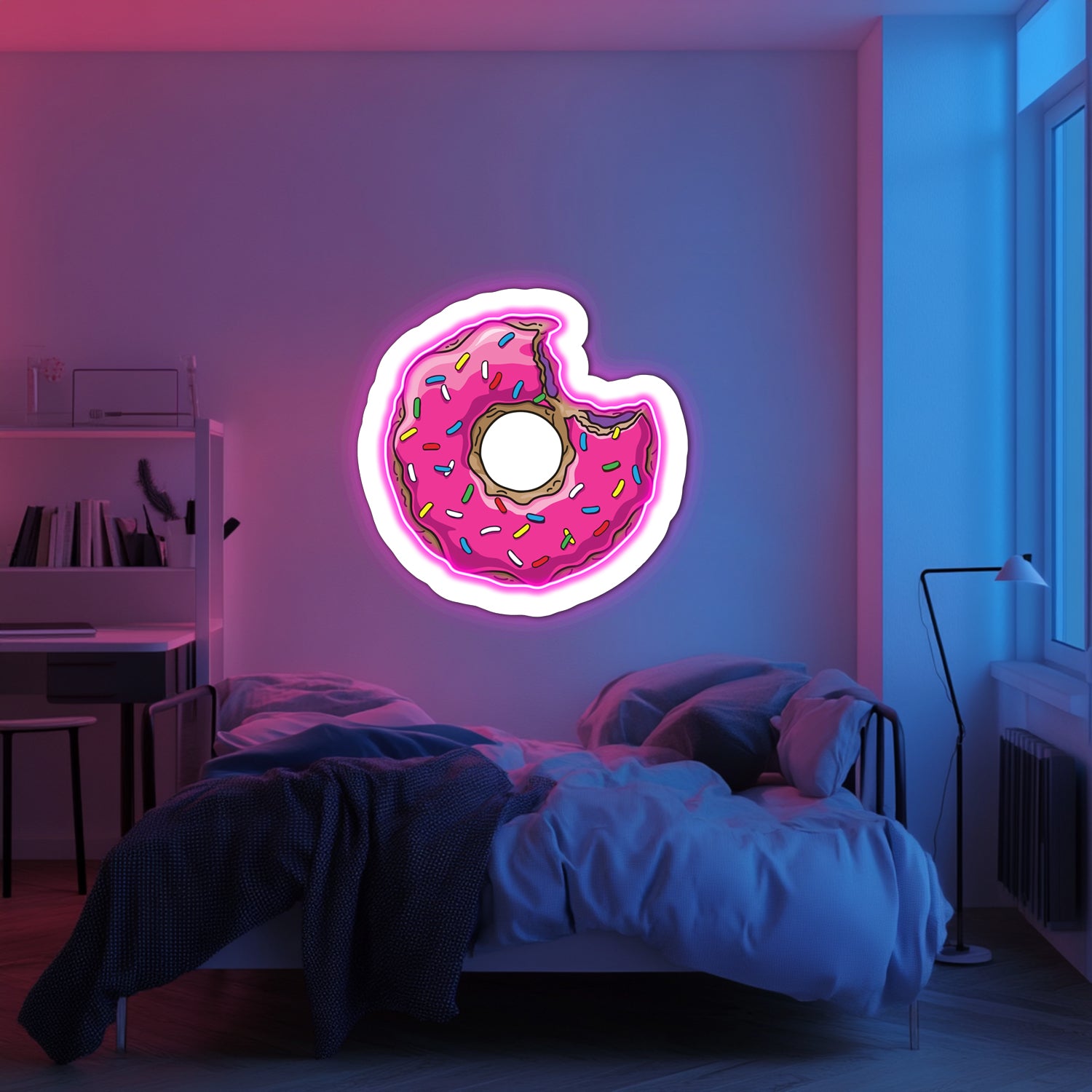 UV Printed Donut Neon Wall Art- LV0068