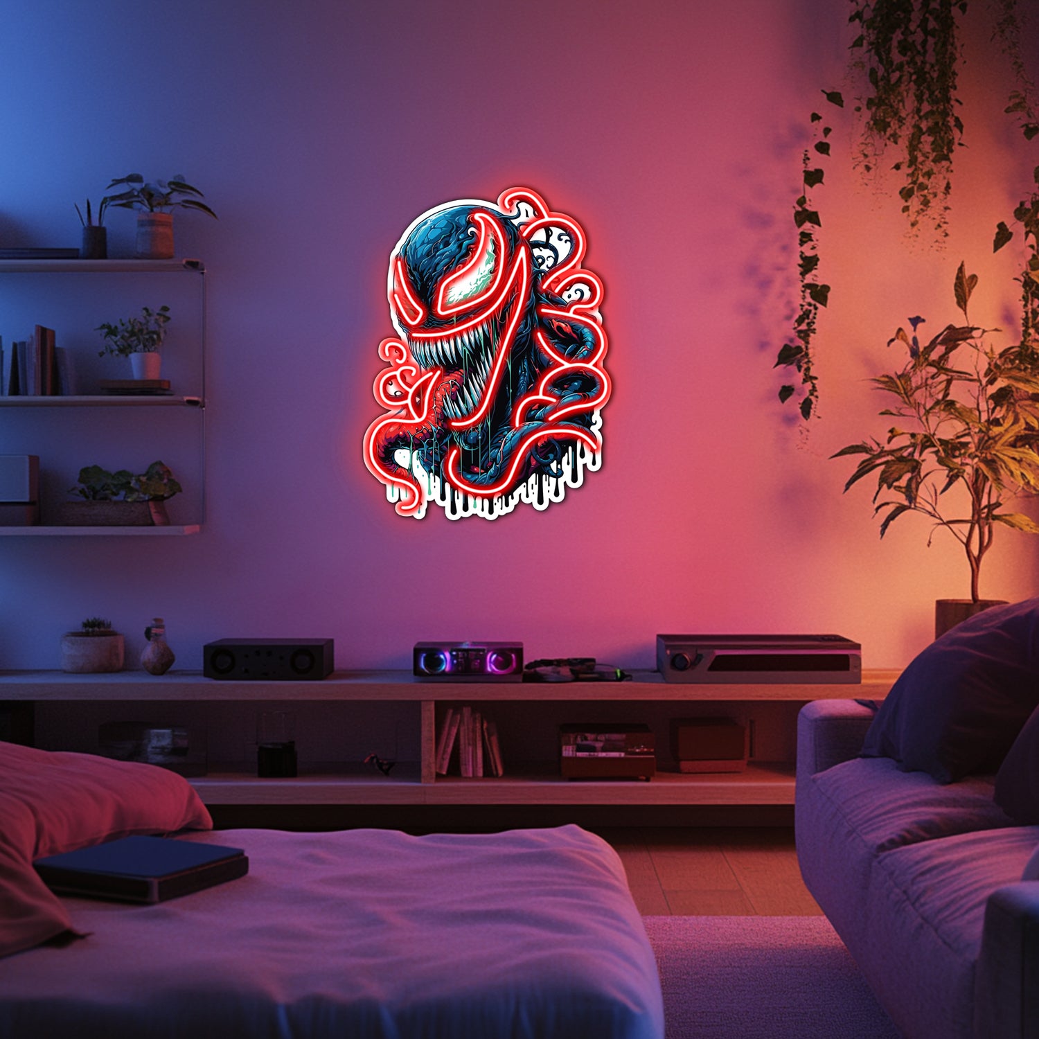 UV Printed Venom Neon Wall Art- LV0055