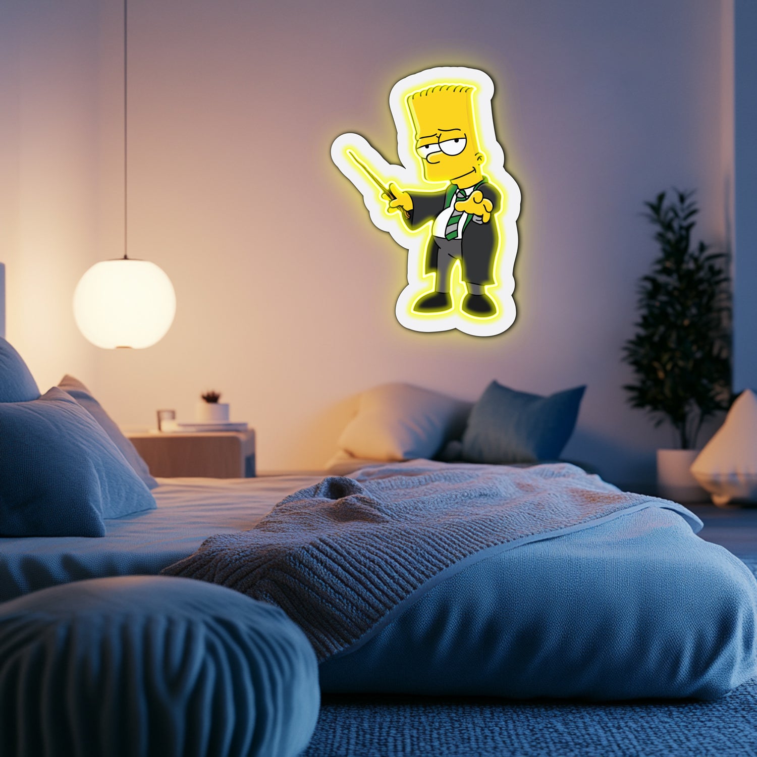 UV Printed Simpsons Neon Wall Art- LV0048