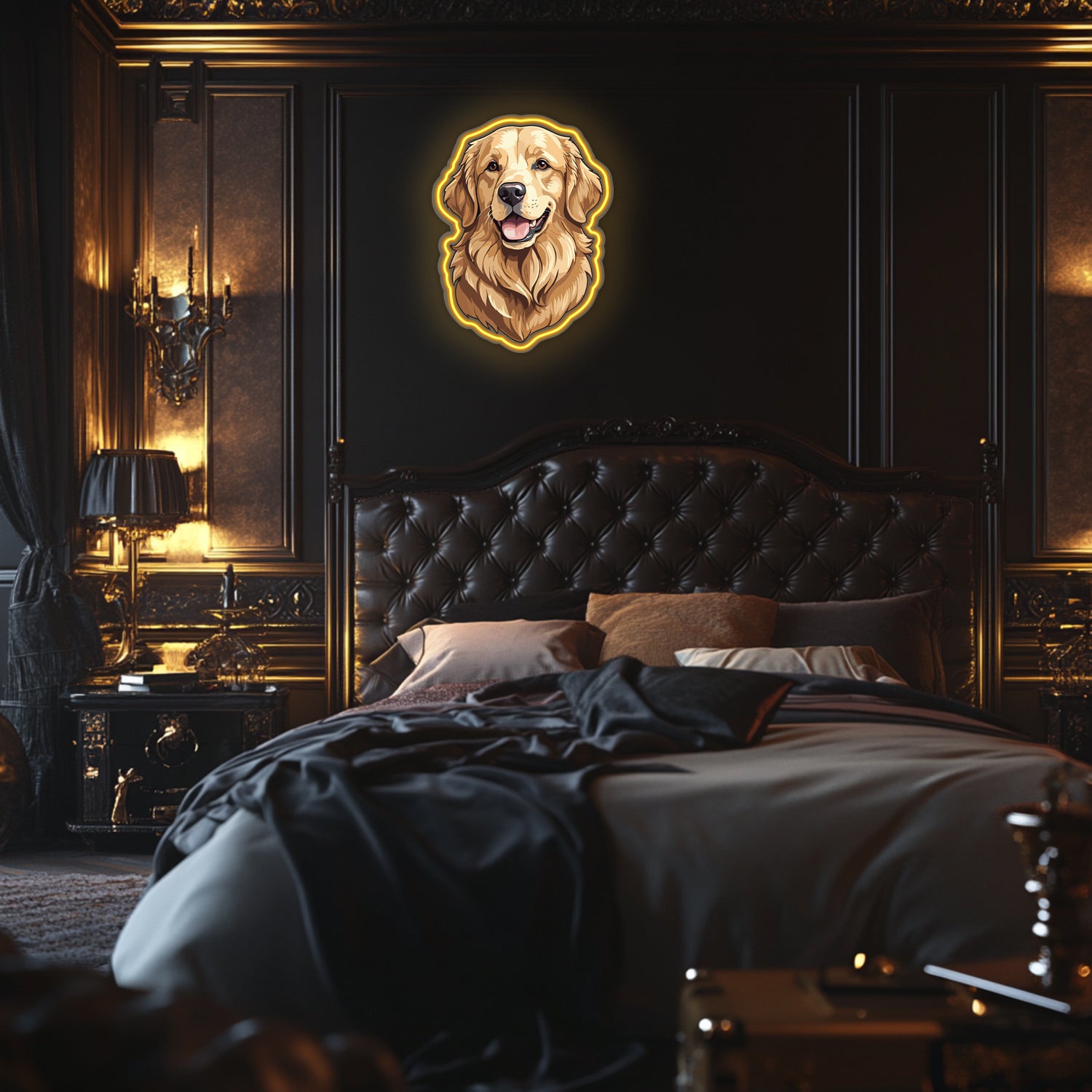 UV Printed Dog Neon Wall Art- LV0084