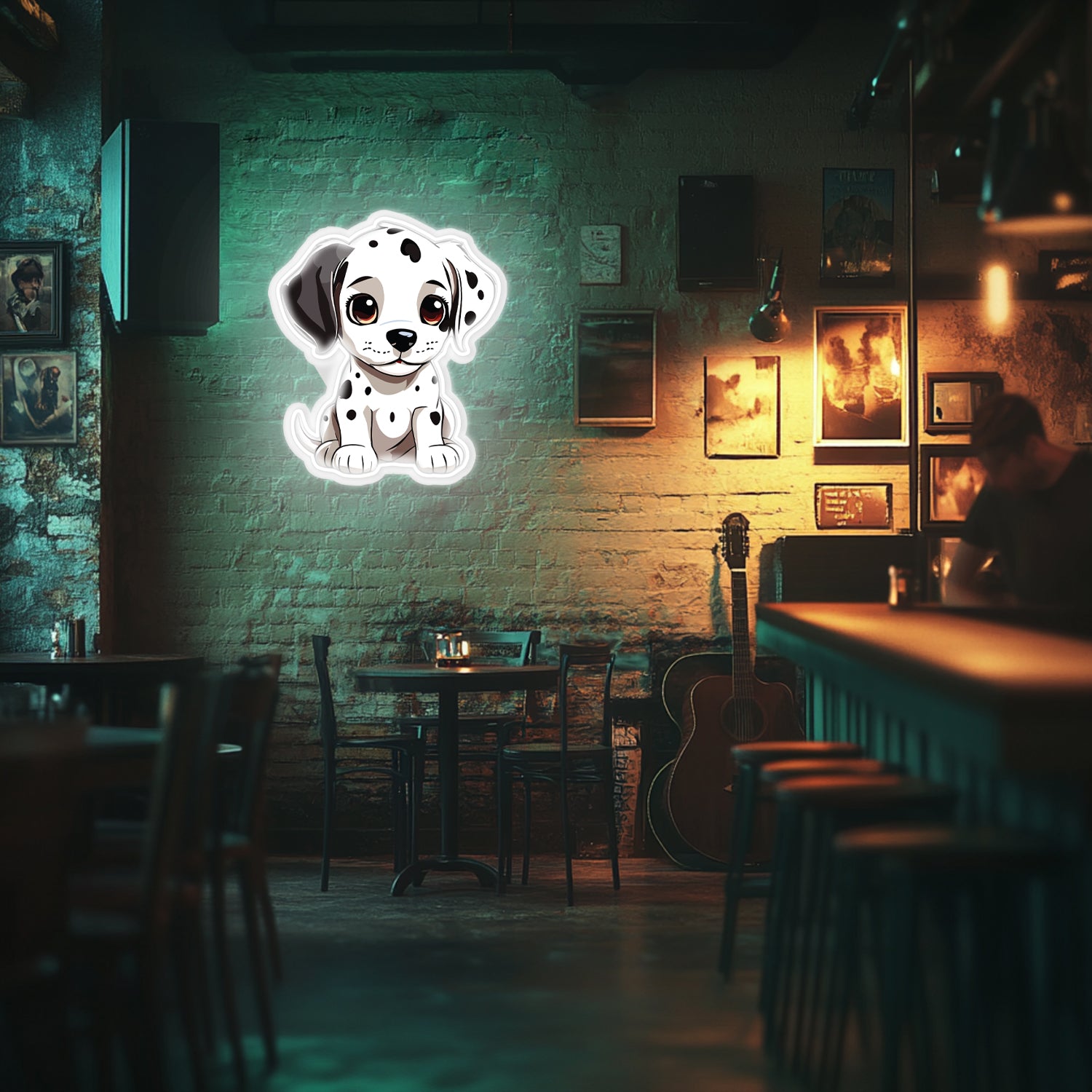 UV Printed Dog Neon Wall Art- LV0023