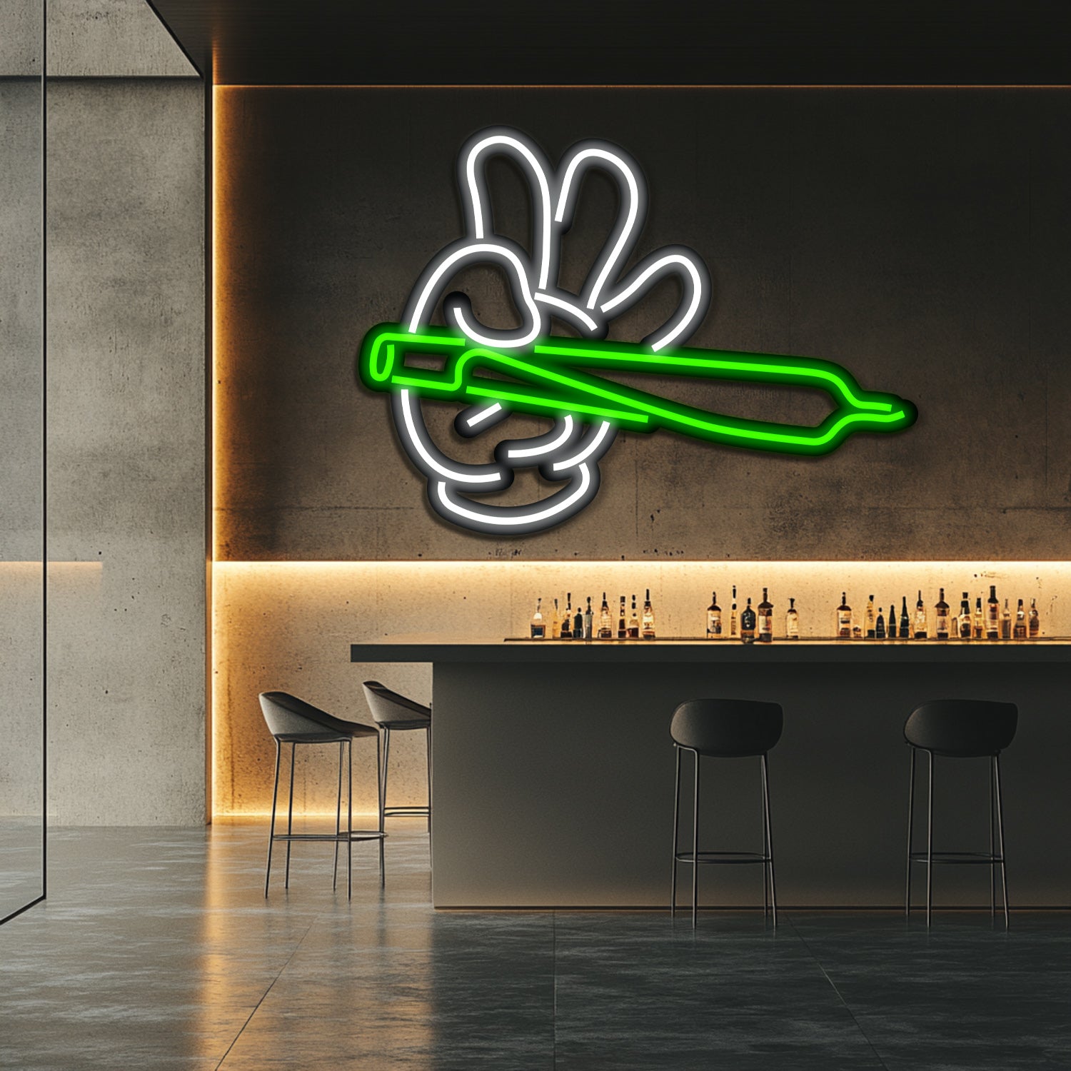 Weed Metal Neon Wall Art- LN0253