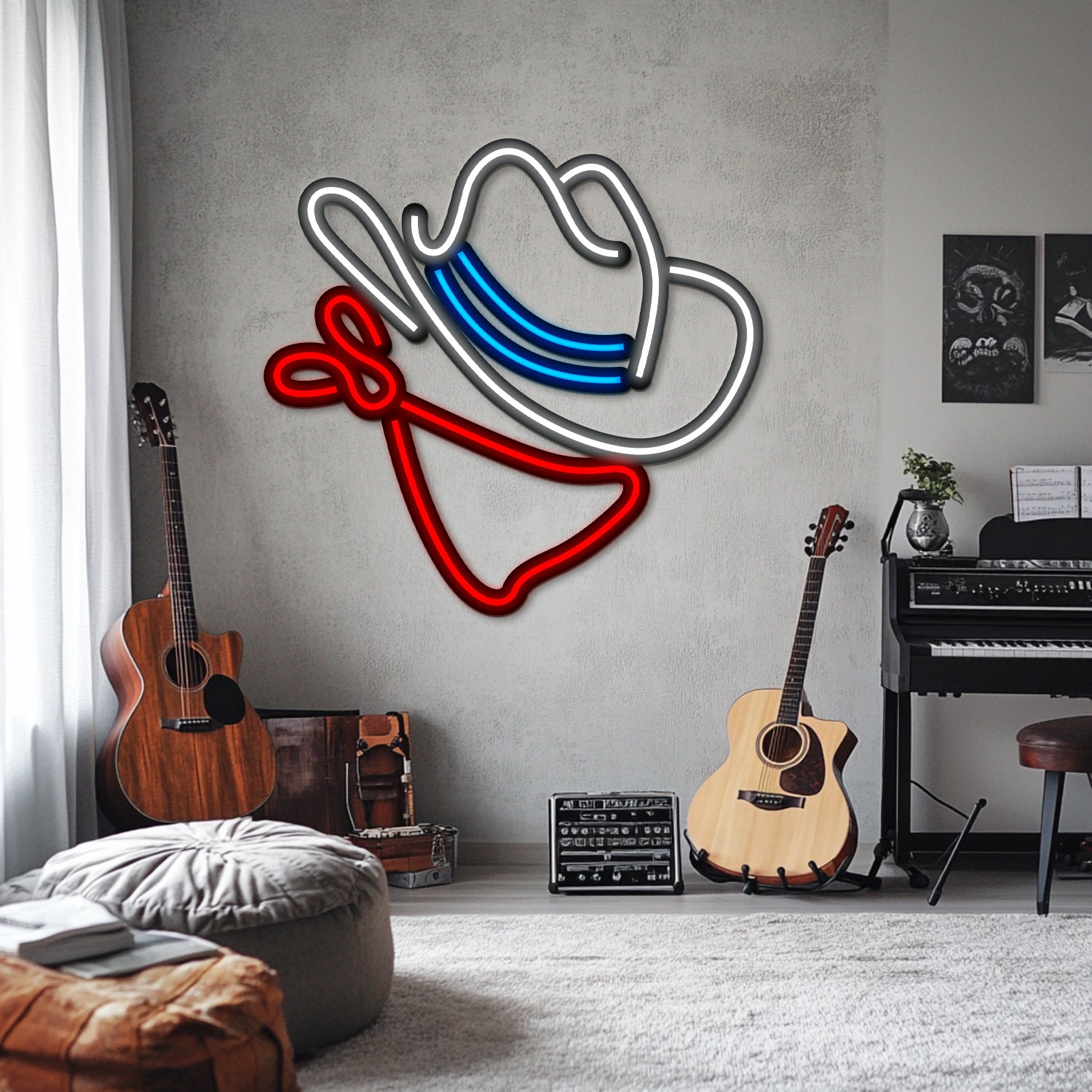 Western Metal Neon Wall Art- LN0177