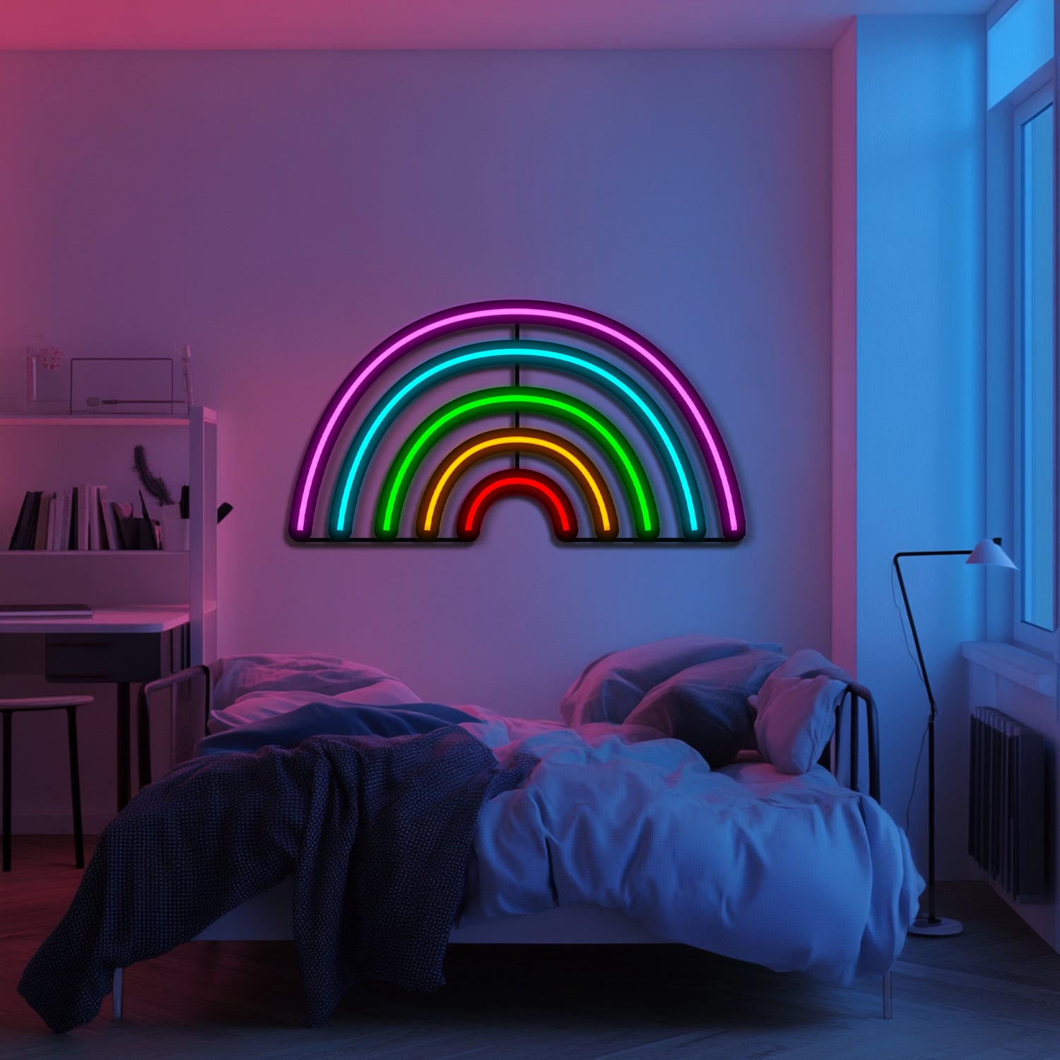 Rainbow Metal Neon Wall Art- LN0197