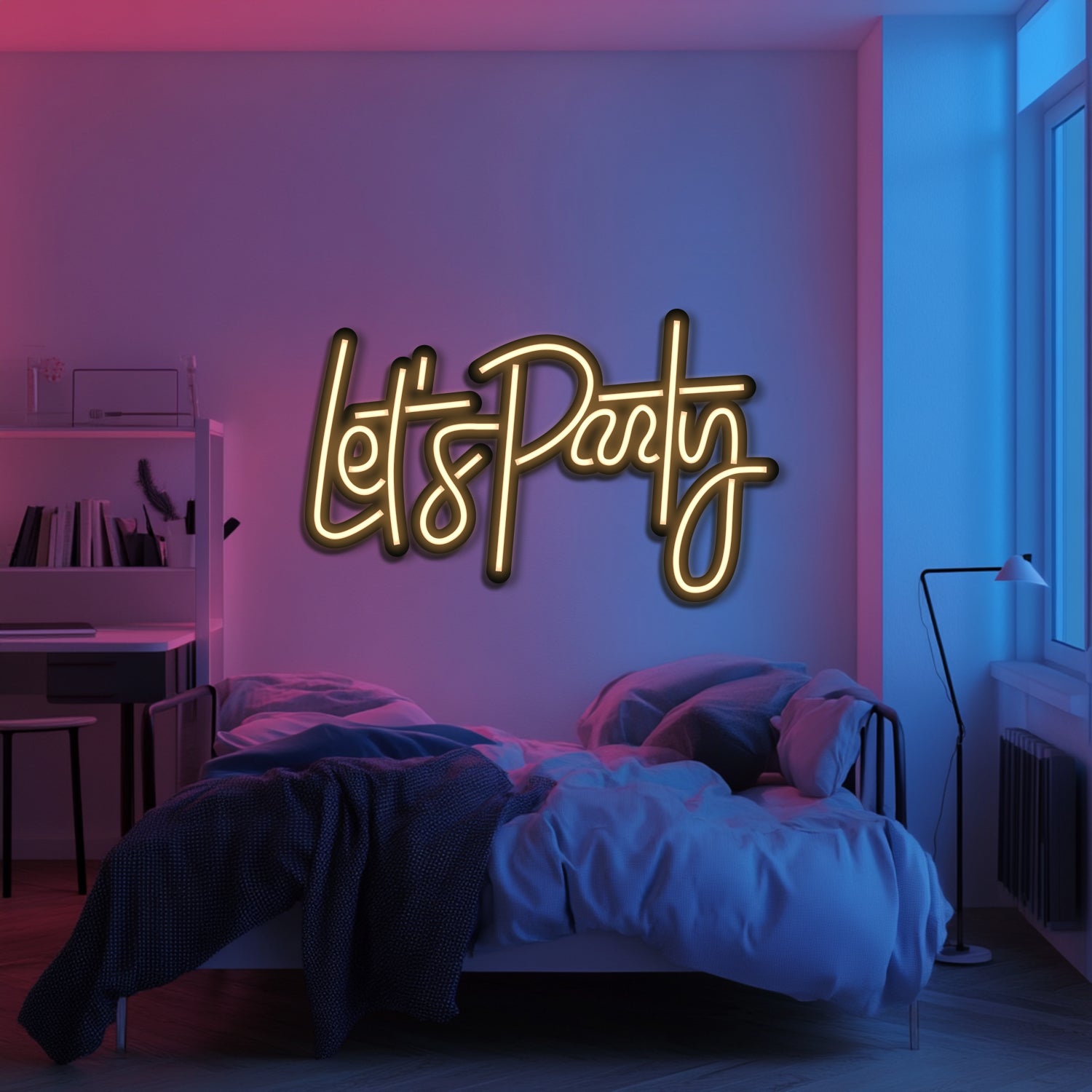 Let's Party Metal Neon Wall Art- LN0236