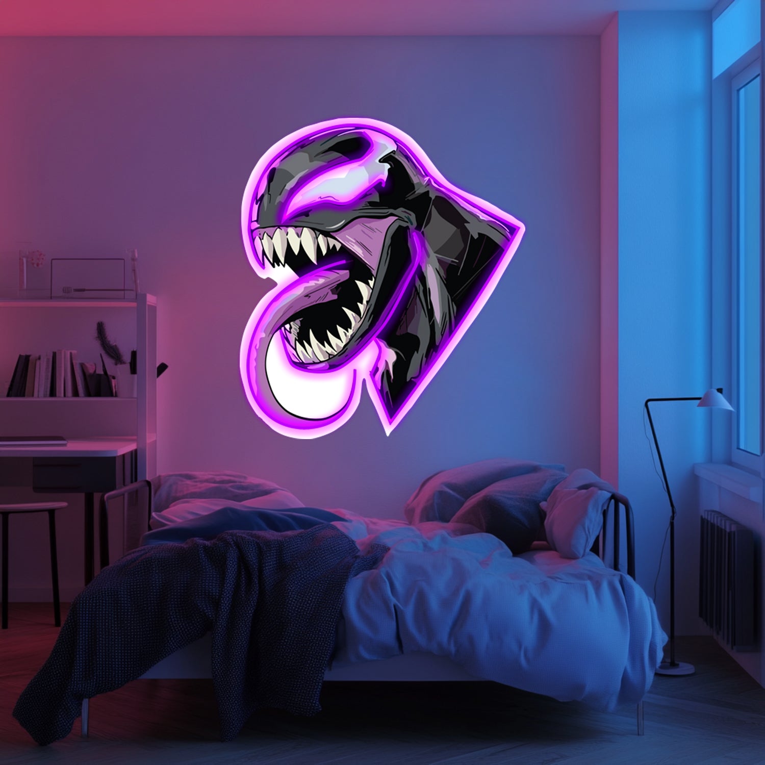 UV Printed Venom Neon Wall Art- LV0087