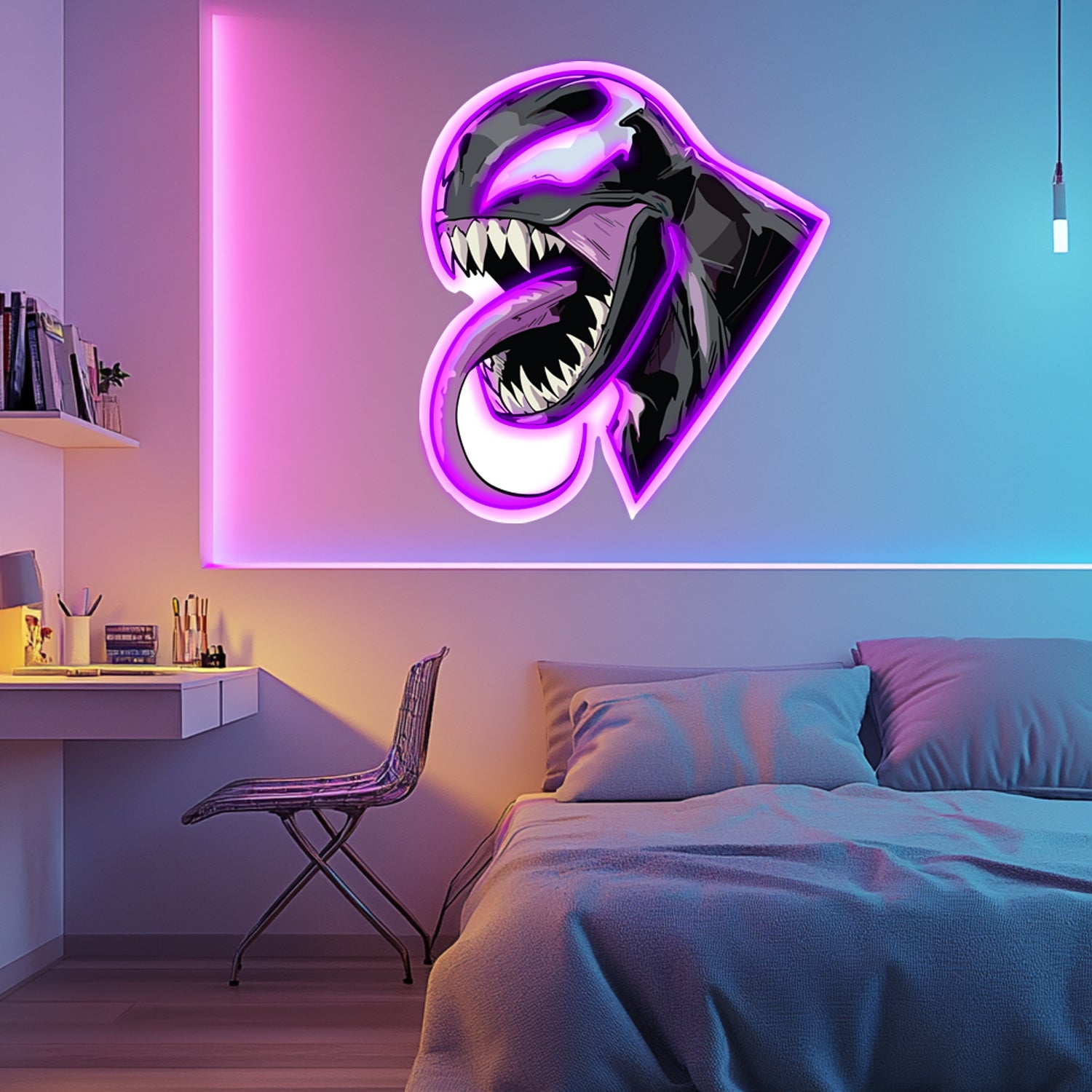 UV Printed Venom Neon Wall Art- LV0087
