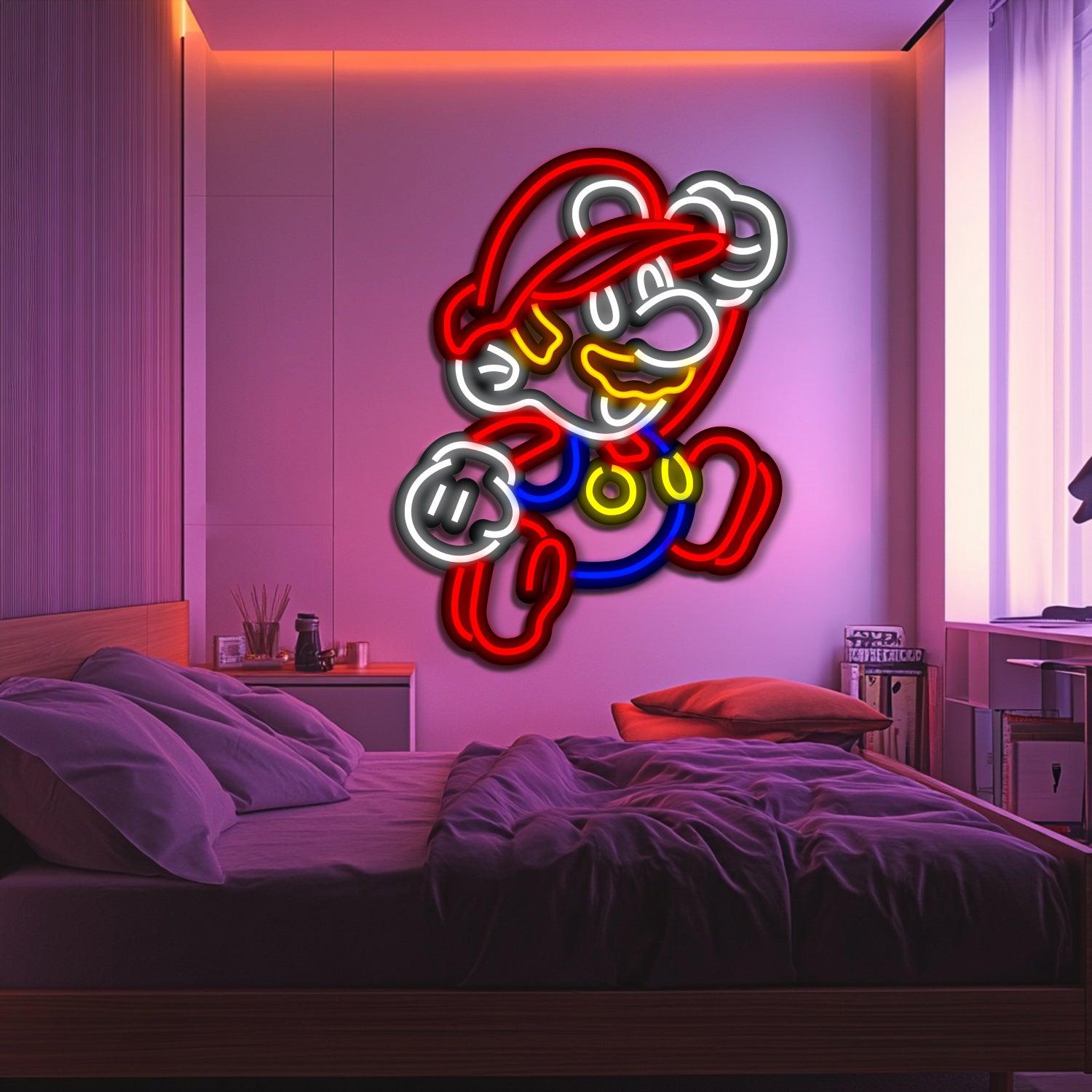 Super Mario Metal Neon Wall Art- LN0255