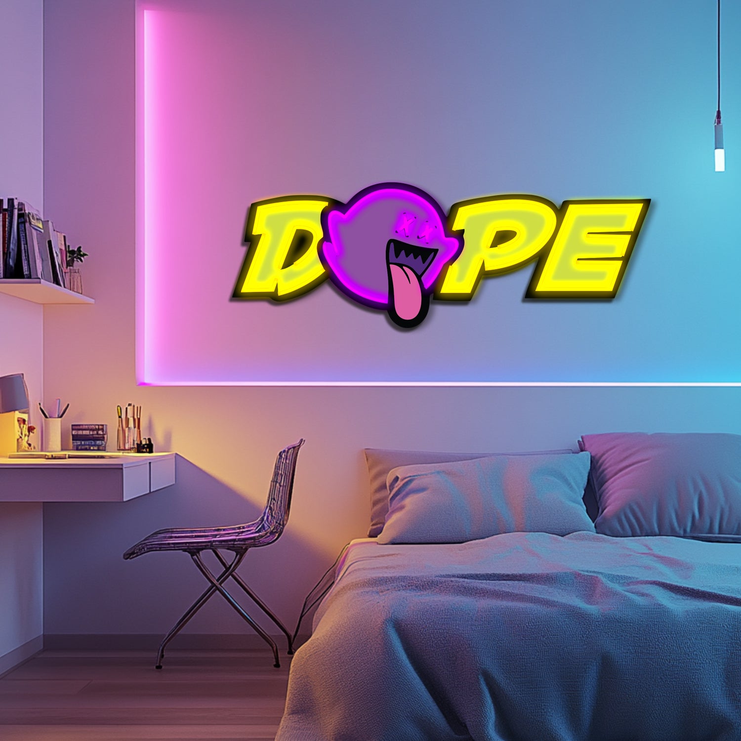 UV Printed DOPE Neon Wall Art- LV0103