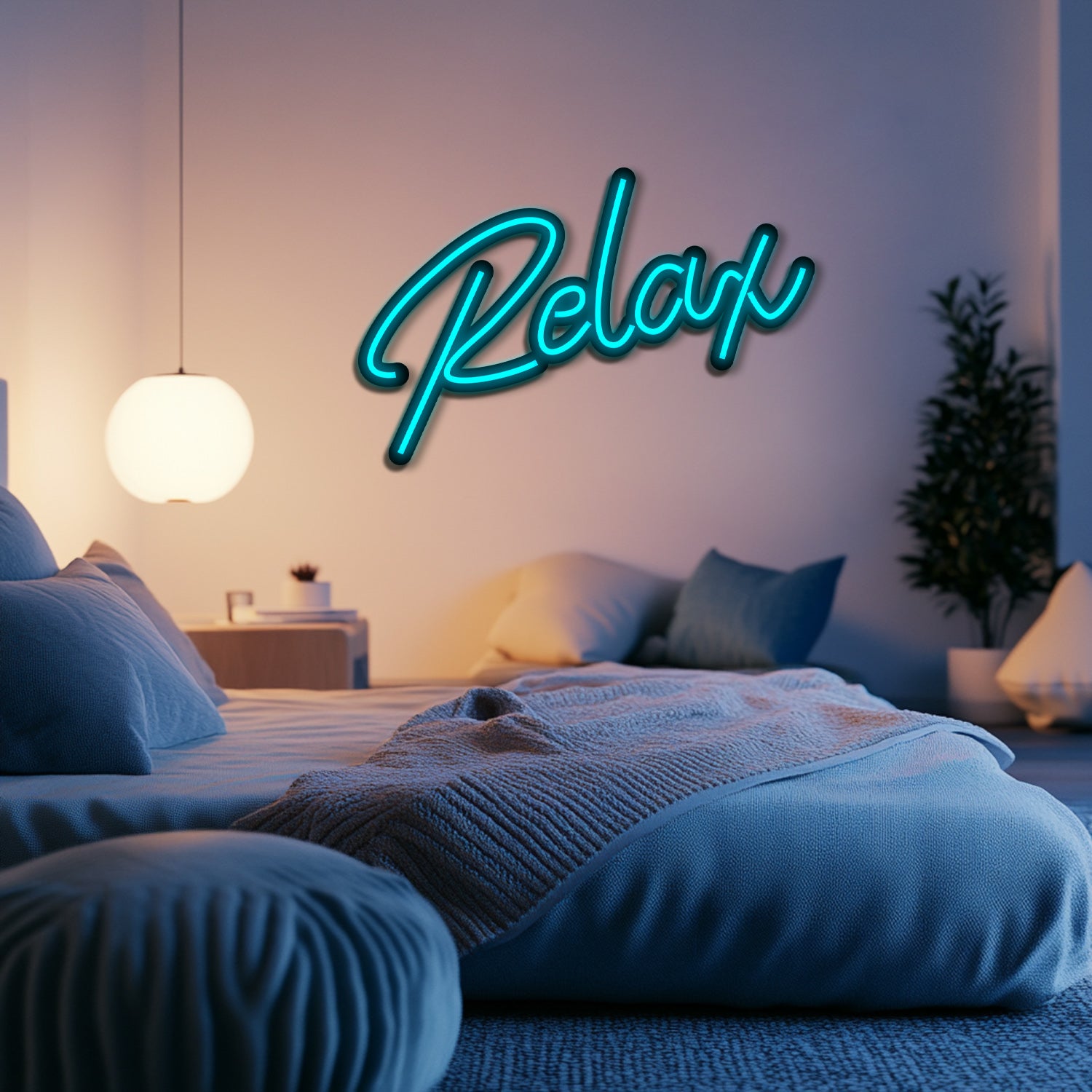 Relax Metal Neon Wall Art- LN0145