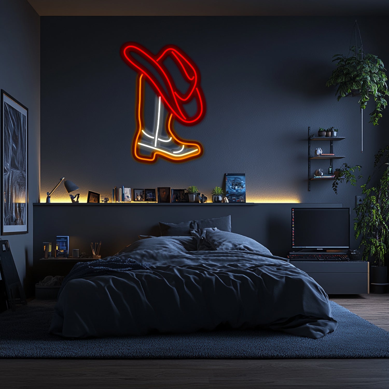 Western Metal Neon Wall Art- LN0175