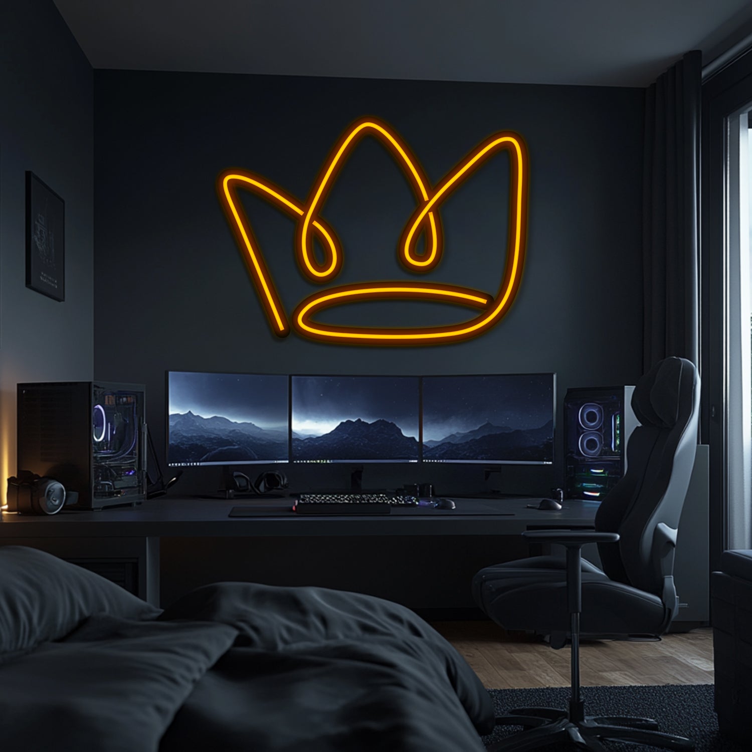 Crown Metal Neon Wall Art- LN0188