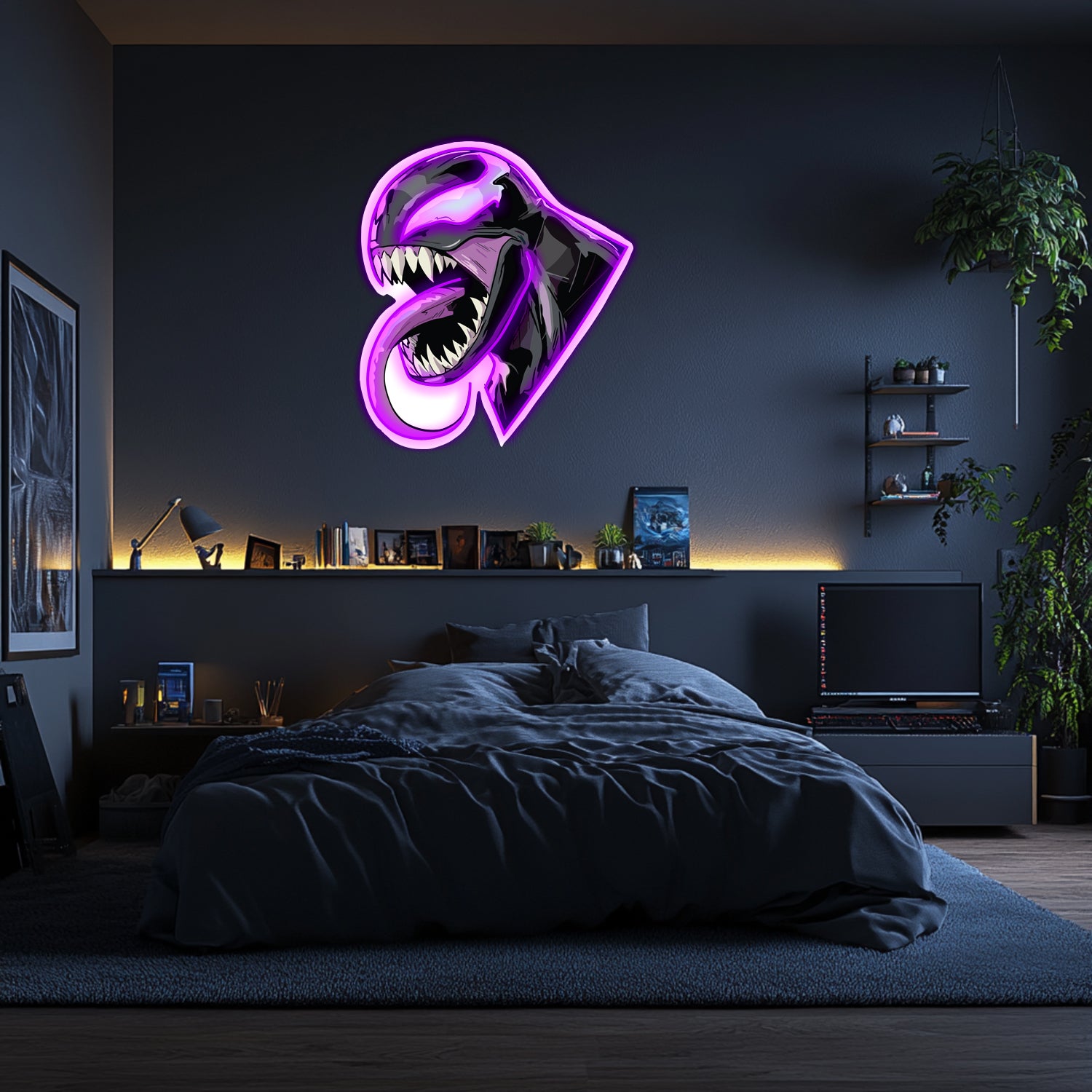 UV Printed Venom Neon Wall Art- LV0087