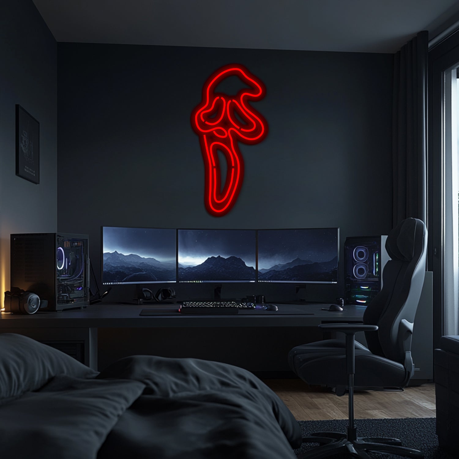 Scream Metal Neon Wall Art- LN0252
