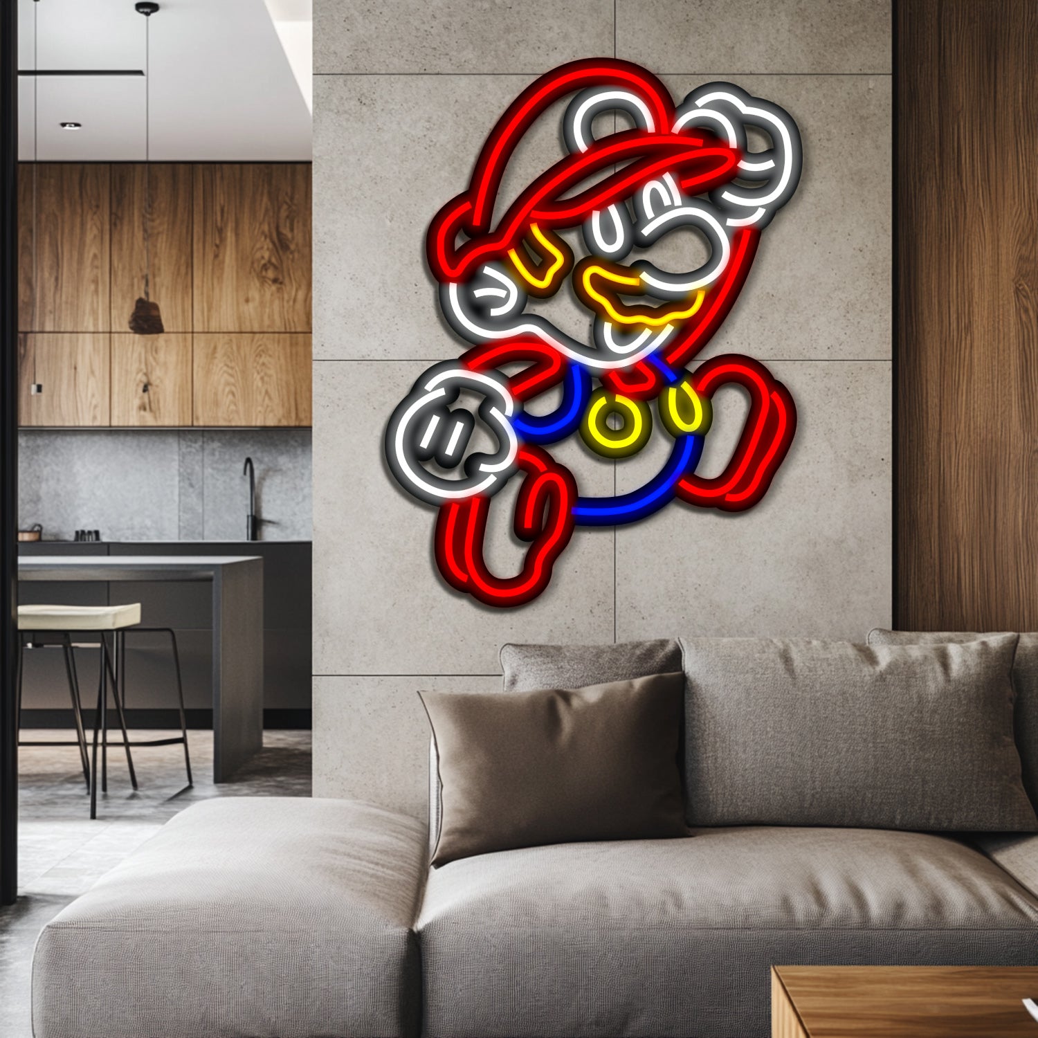 Super Mario Metal Neon Wall Art- LN0255