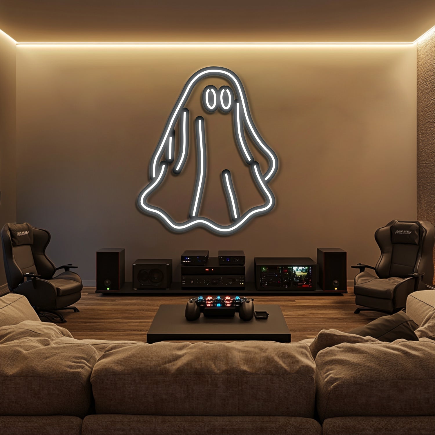 Ghost Metal Neon Wall Art- LN0191