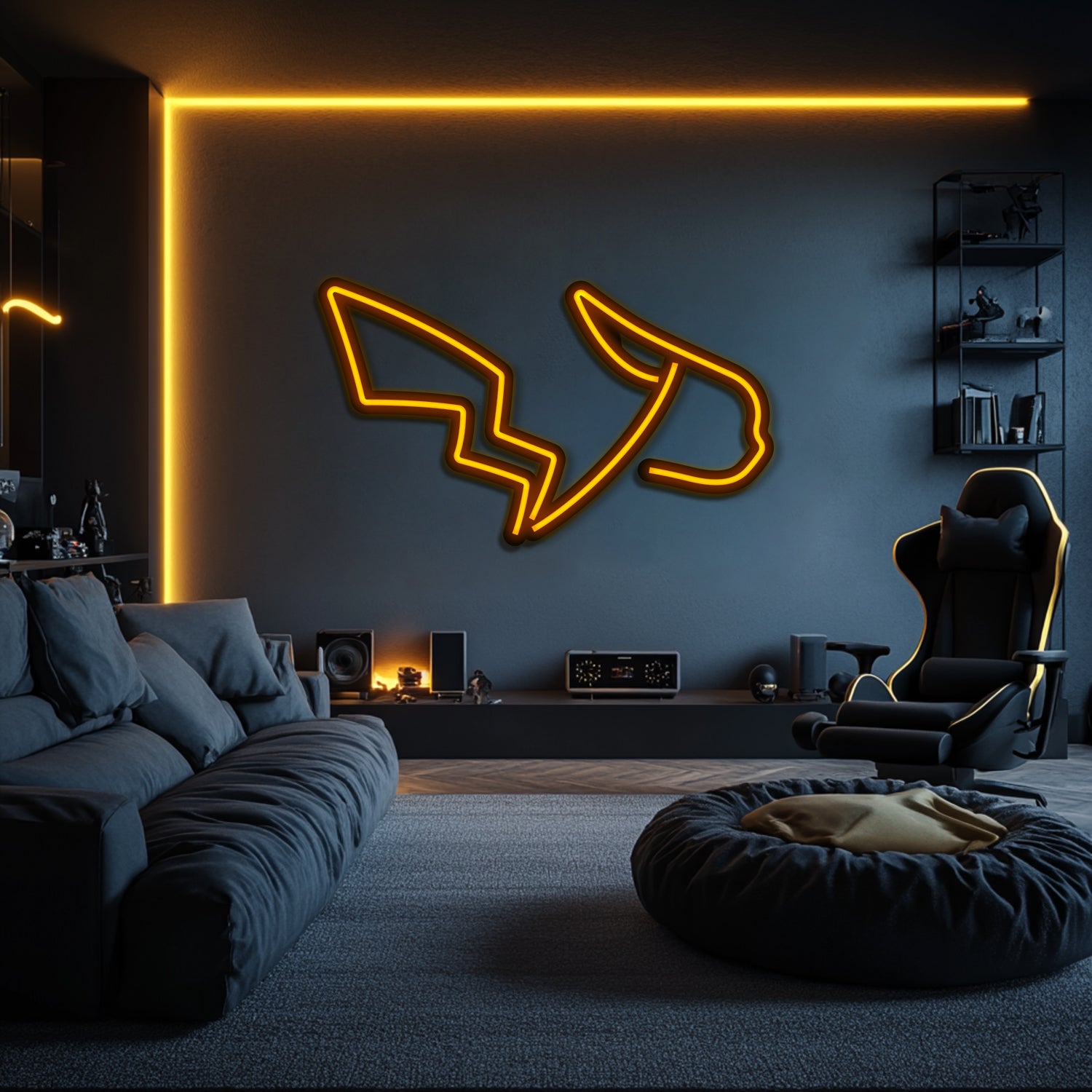 Pikachu Metal Neon Wall Art- LN0219