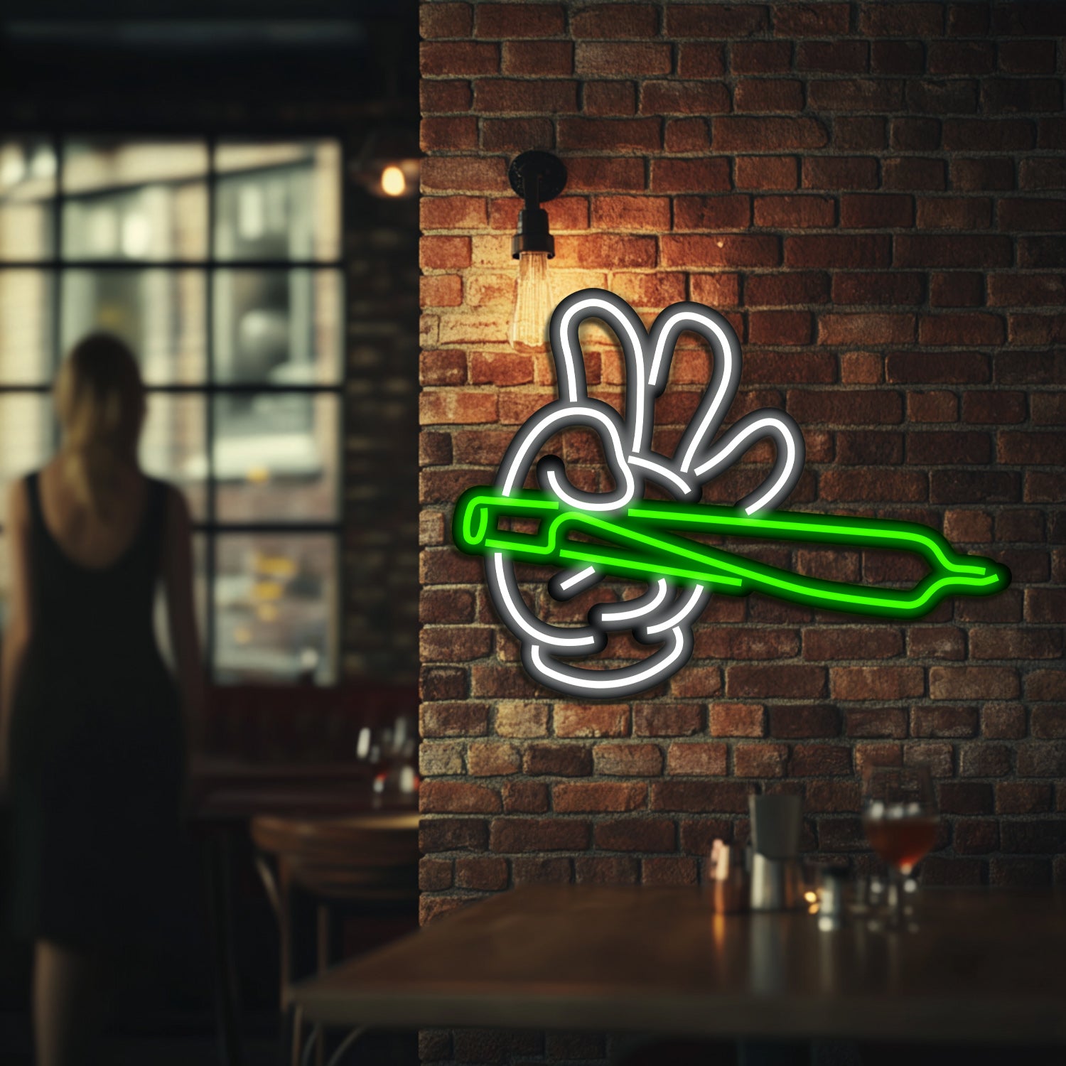 Weed Metal Neon Wall Art- LN0253