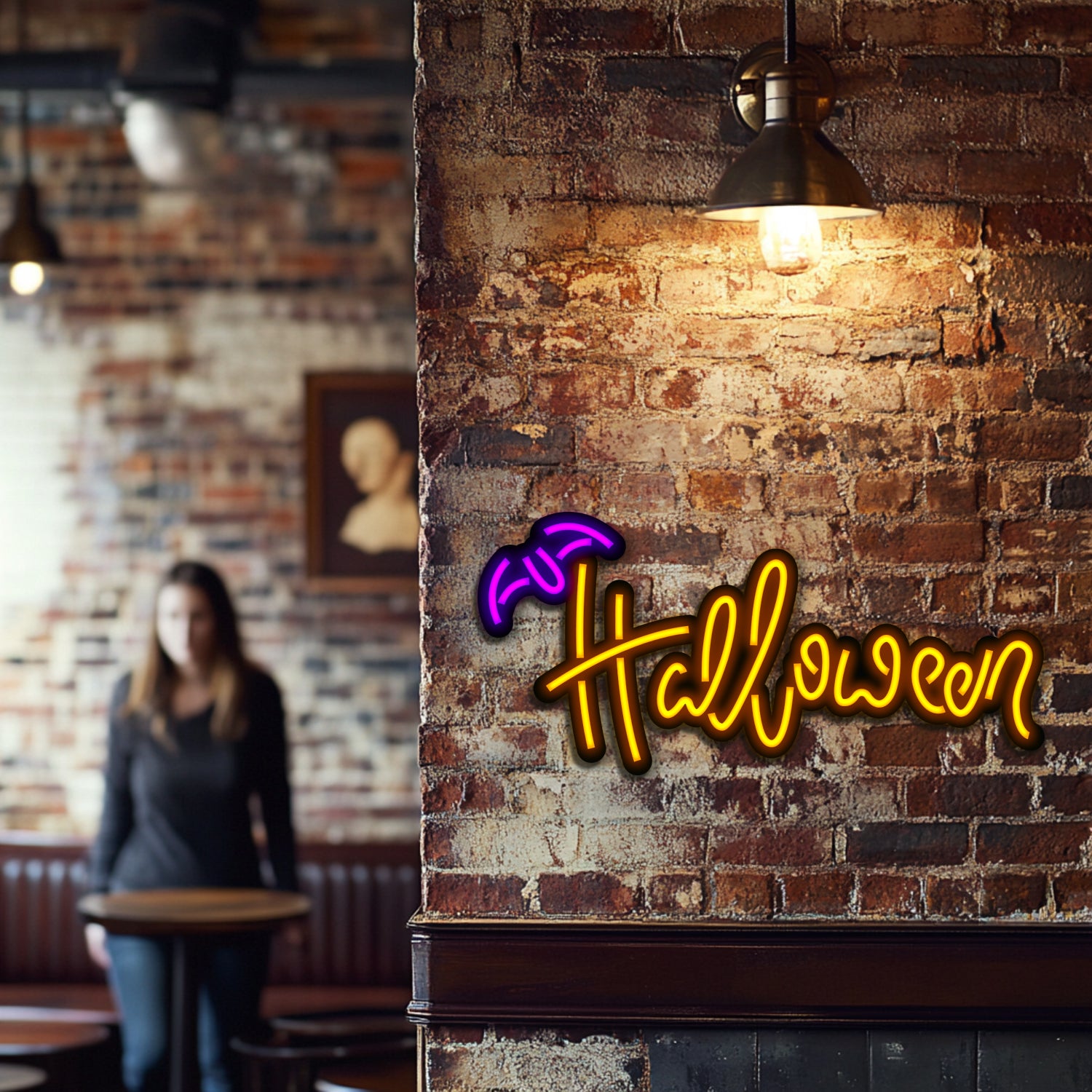 Halloween Metal Neon Wall Art- LN0210