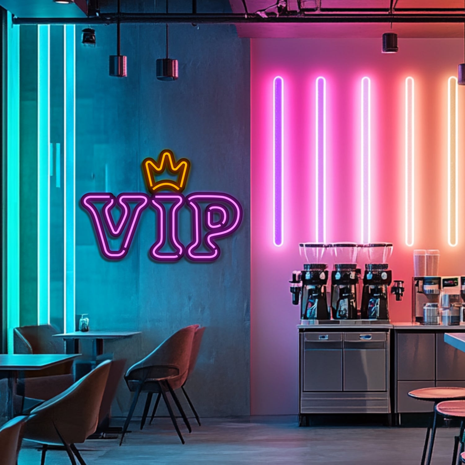 VIP Metal Neon Wall Art- LN0243