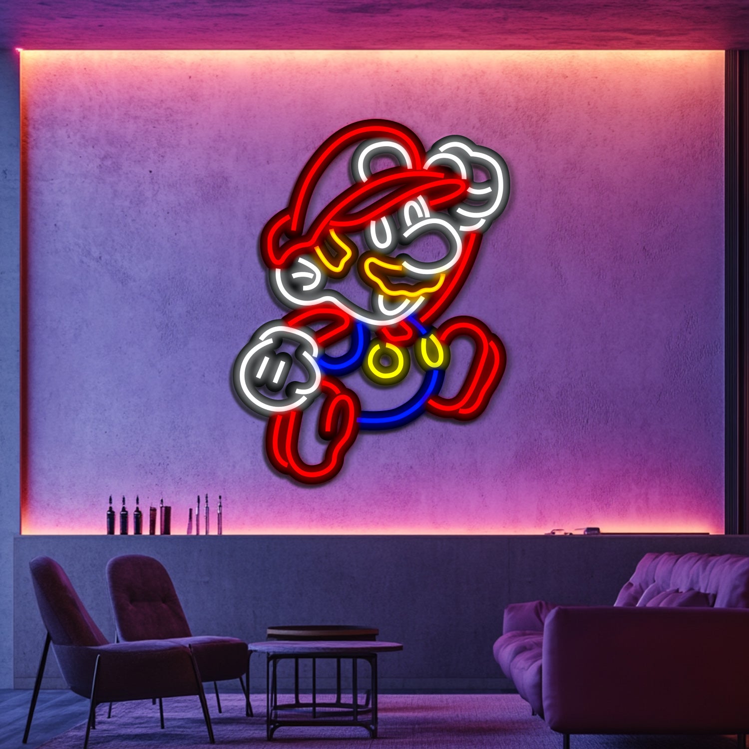 Super Mario Metal Neon Wall Art- LN0255
