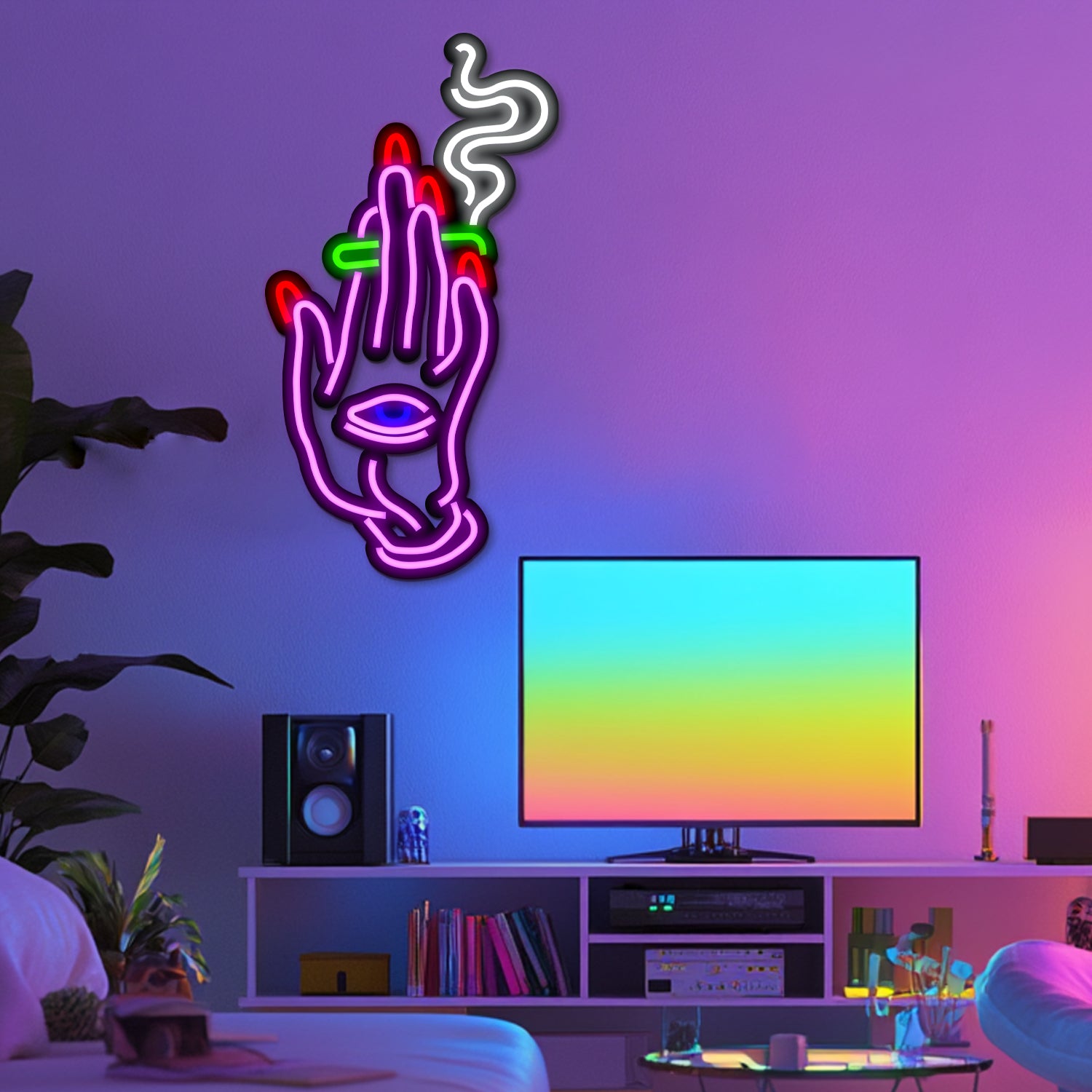 Third Eye Metal Neon Wall Art- LN0167