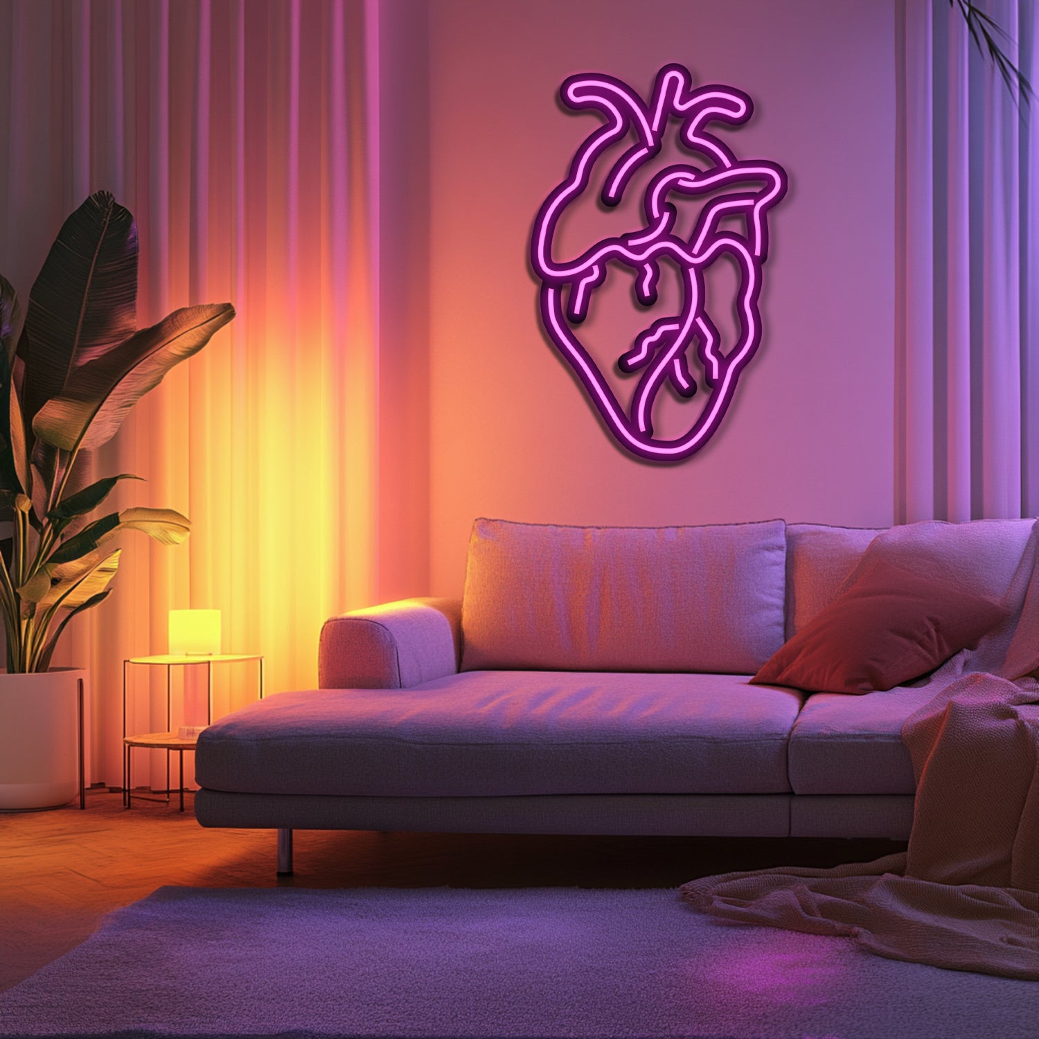 Hearth Metal Neon Wall Art- LN0194