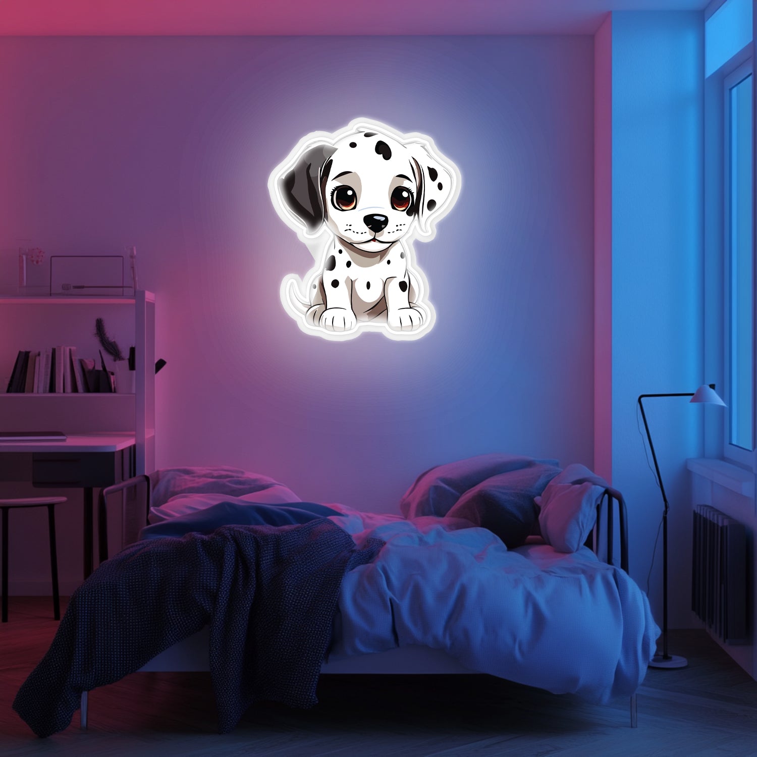 UV Printed Dog Neon Wall Art- LV0023
