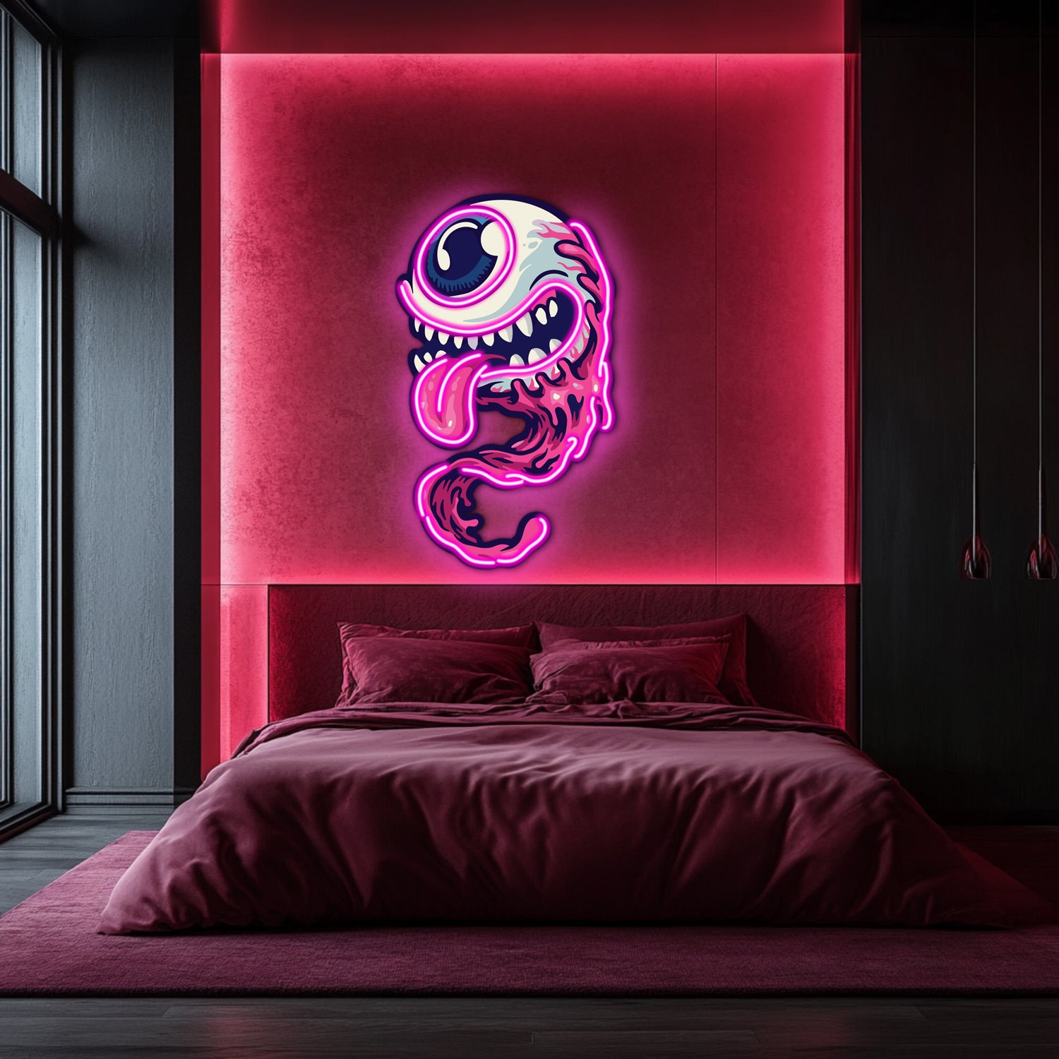 UV Printed Eye Neon Wall Art- LV0071