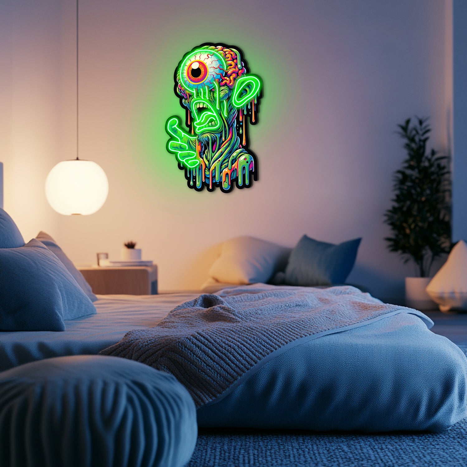 UV Printed Goblin Neon Wall Art- LV0012