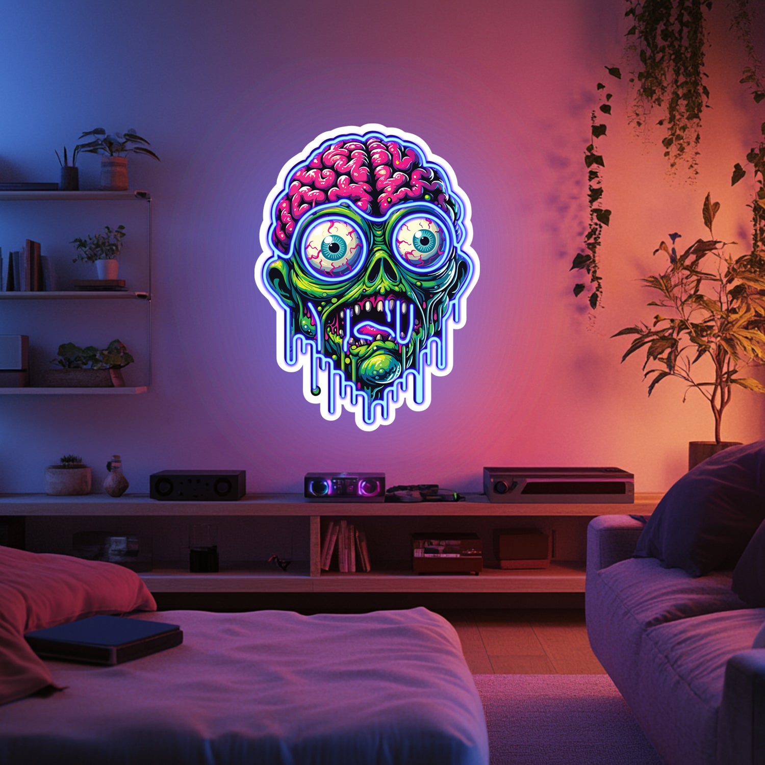 UV Printed Goblin Neon Wall Art- LV0014