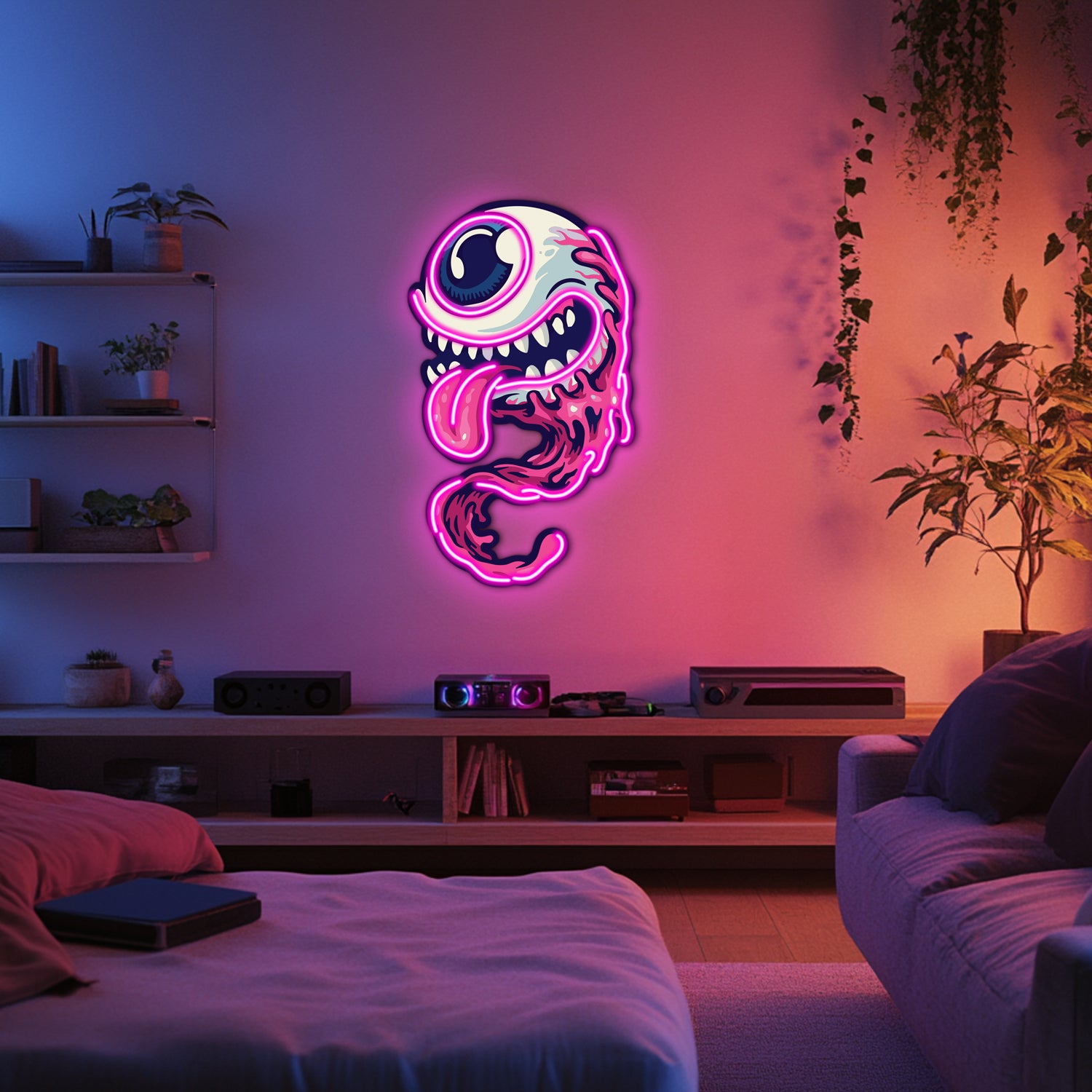 UV Printed Eye Neon Wall Art- LV0071