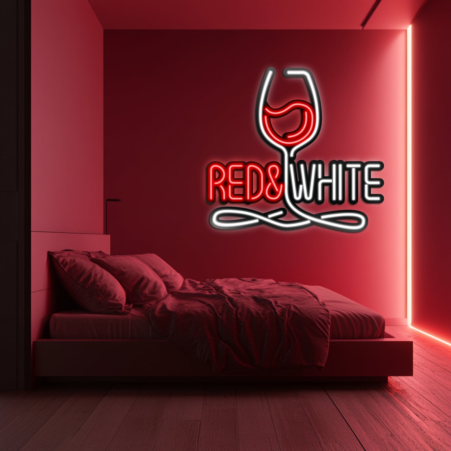 Wine Metal Neon Wall Art- LN0042