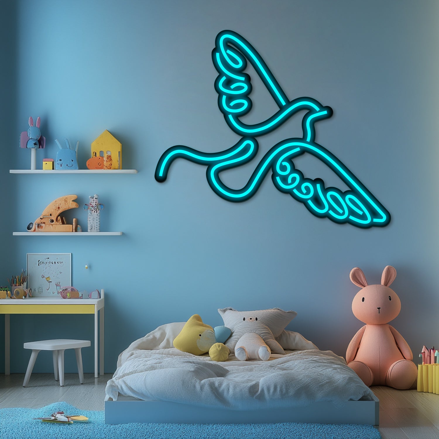 Bird Metal Neon Wall Art- LN0166