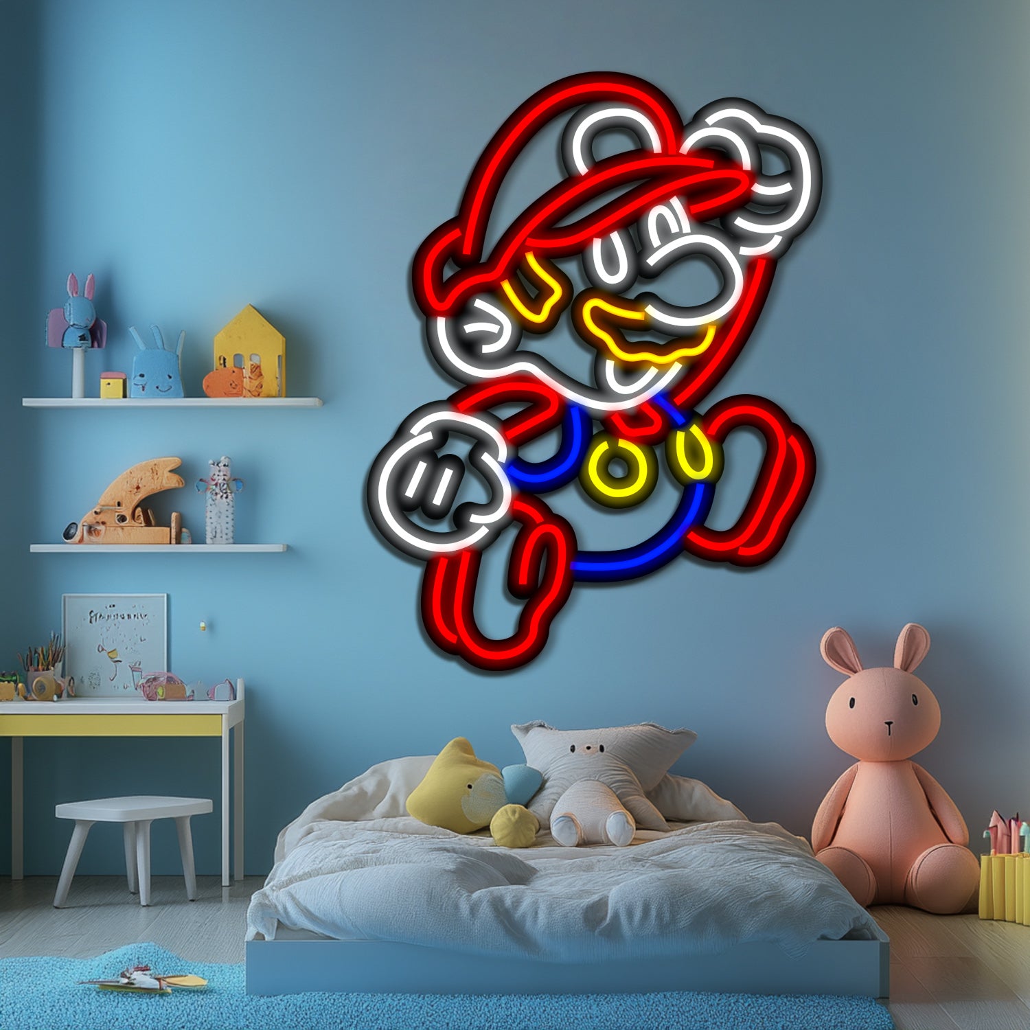 Super Mario  Metal Neon Wall Art- LN0255