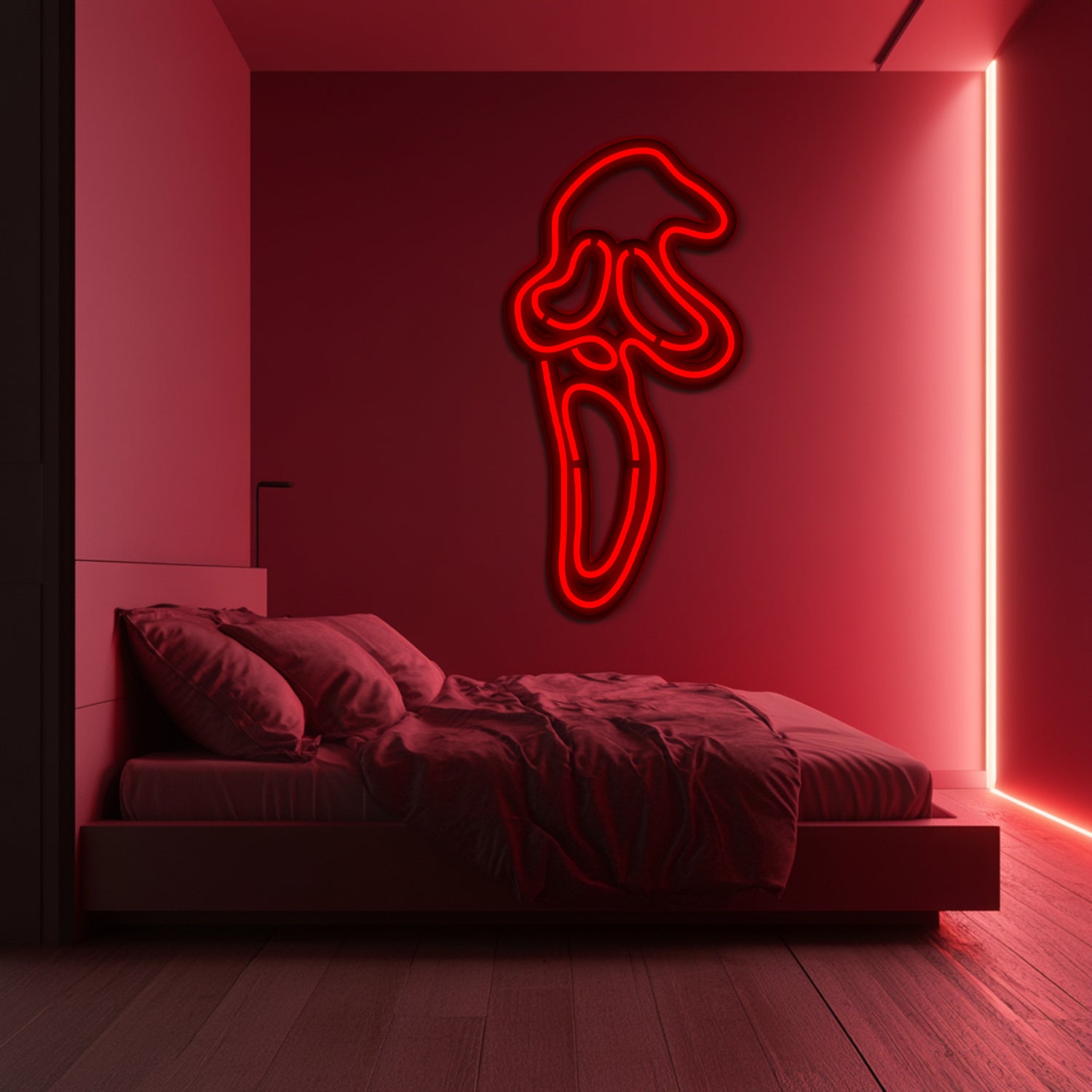 Scream  Metal Neon Wall Art- LN0252