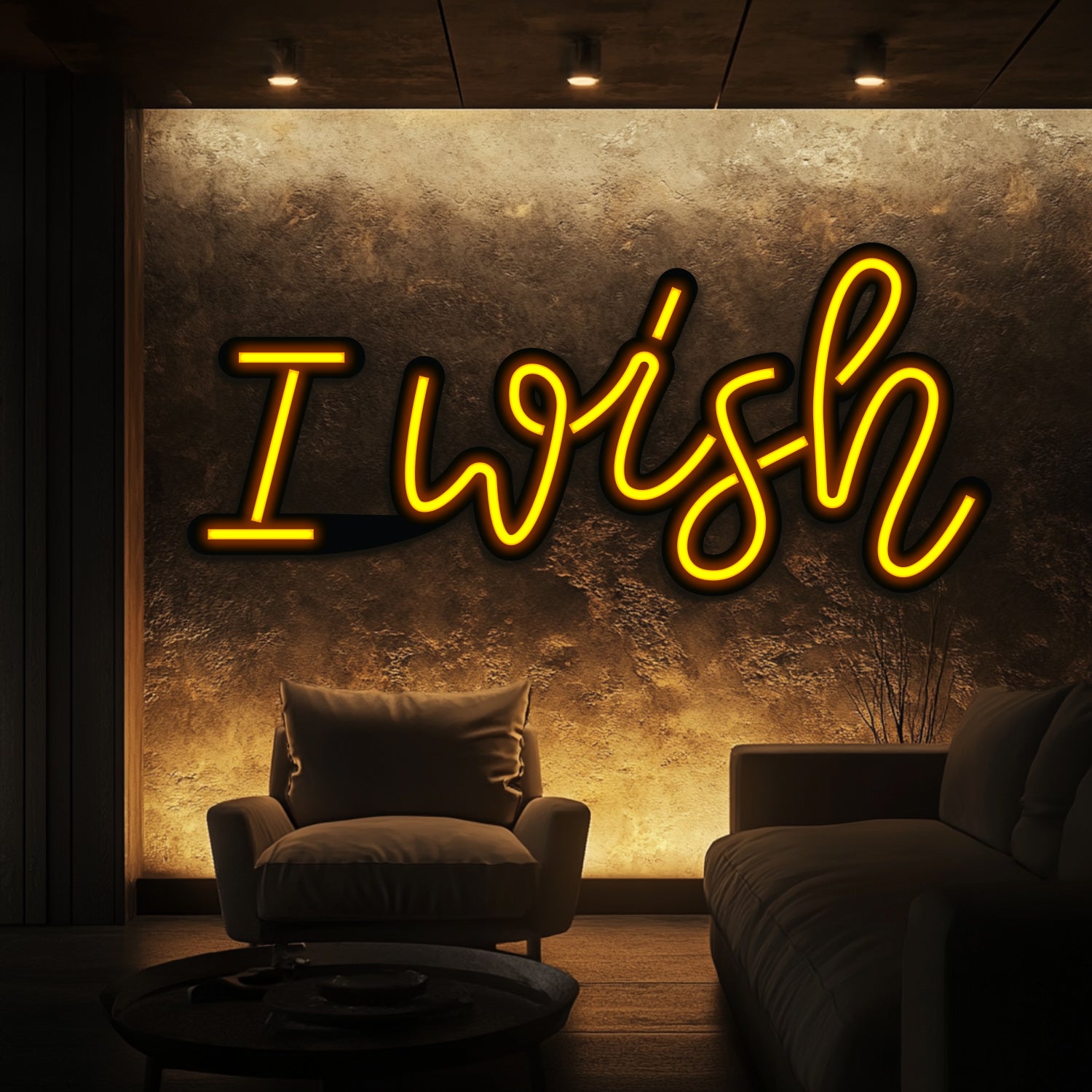 I Wish Metal Neon Wall Art- LN0143
