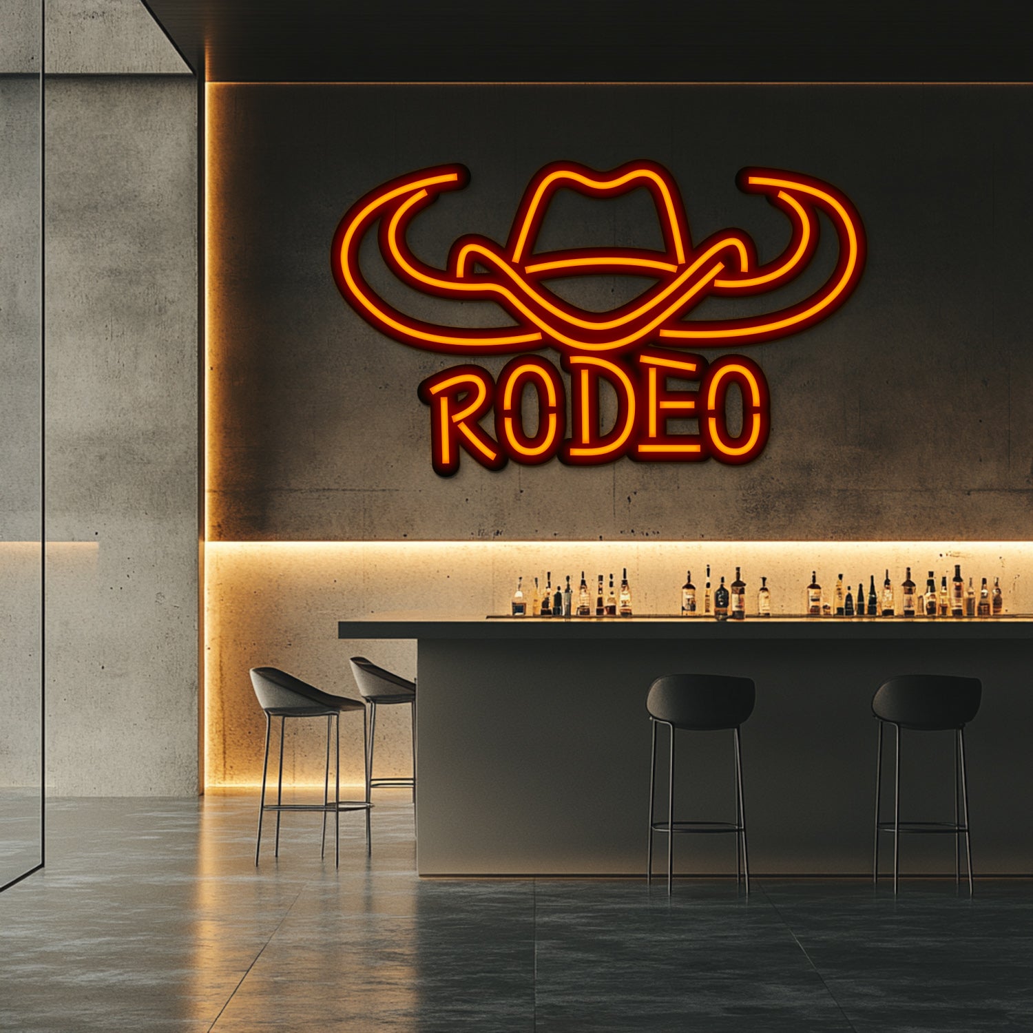 Western Metal Neon Wall Art- LN0176