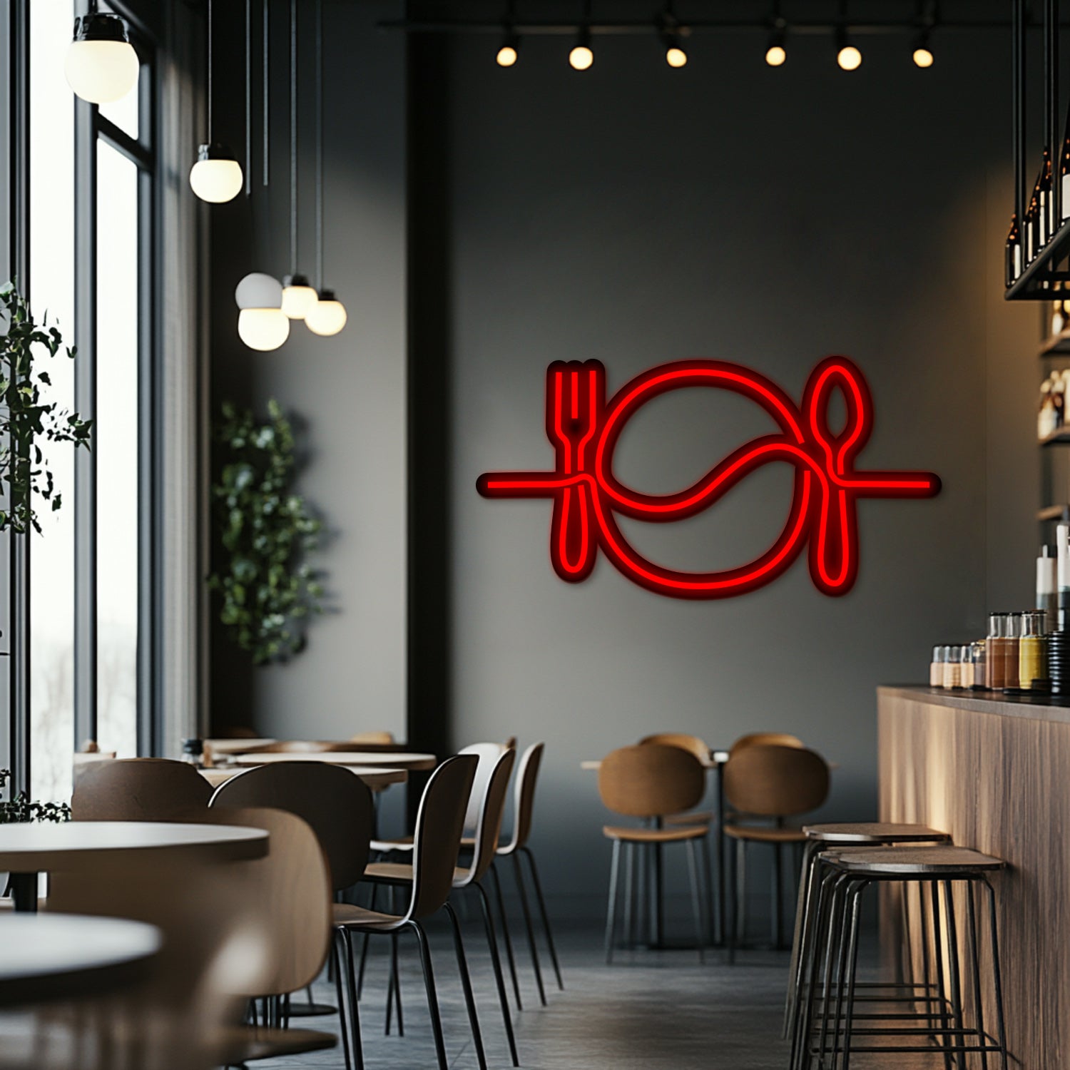 Meal Time Metal Neon Wall Art- LN0179