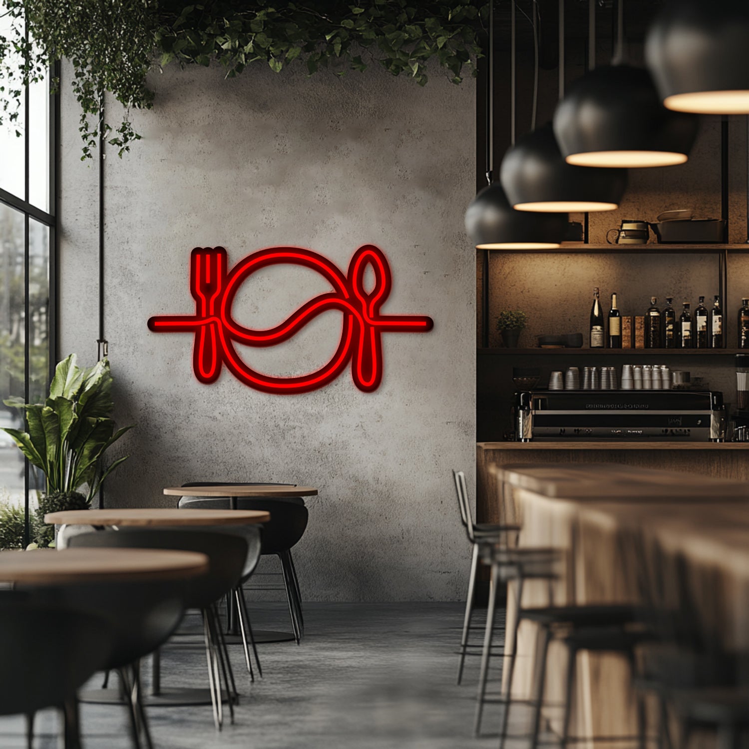 Meal Time Metal Neon Wall Art- LN0179